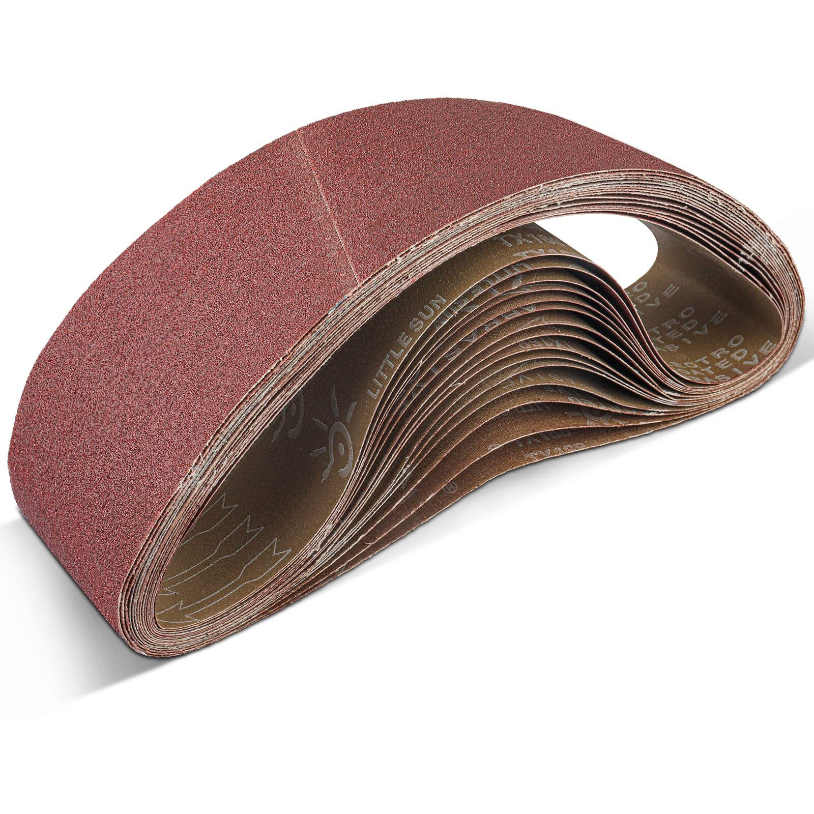4X36 Sanding Belts 15Pcs Belt Sander Paper Aluminum Oxide (3 Each Of 80/120/150/240/400 Grits) Ideal For Wood Metal Paint Sanding