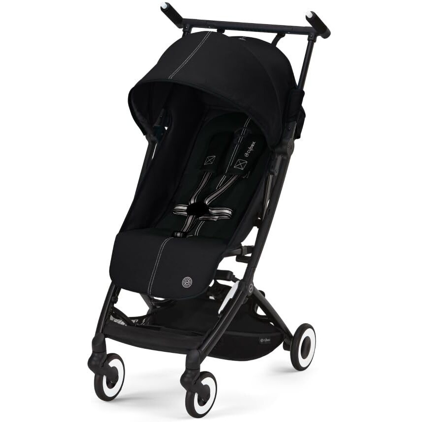 Cybex Libelle 2 Ultra Compact And Lightweight Baby Pockit Travel Stroller With Upf 50+ Sun Canopy For Babies And Toddlers - Carry-On Luggage Compliant - Compatible With Cybex Car Seats,Moon Black