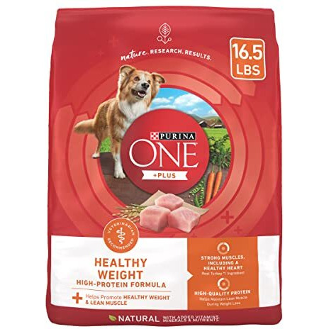 Purina One Plus Healthy Weight High-Protein Dog Food Dry Formula - 16.5 Lb. Bag