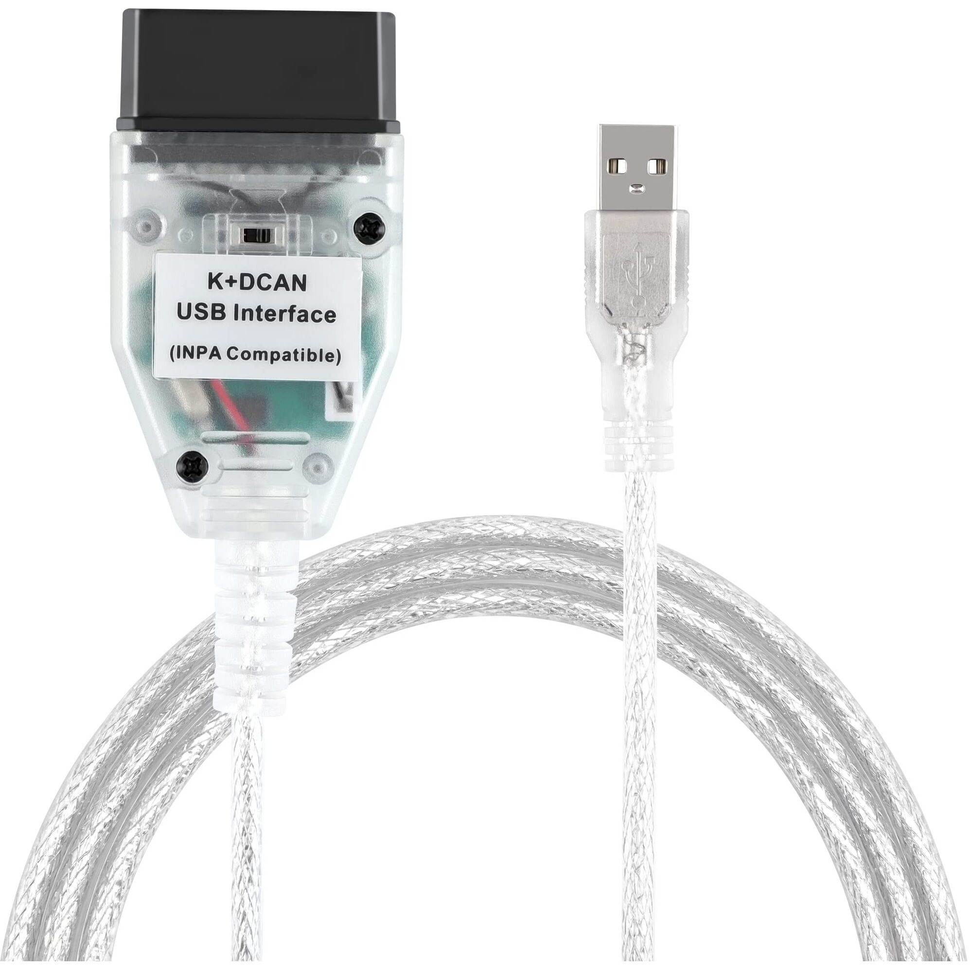 Lzlrun K+Can K+Dcan Car Diagnostic Tool Cable Obd Usb Interface With Switch For Bmw With Ft232Rl Ncs Coding Winkfp Tool32 Programing