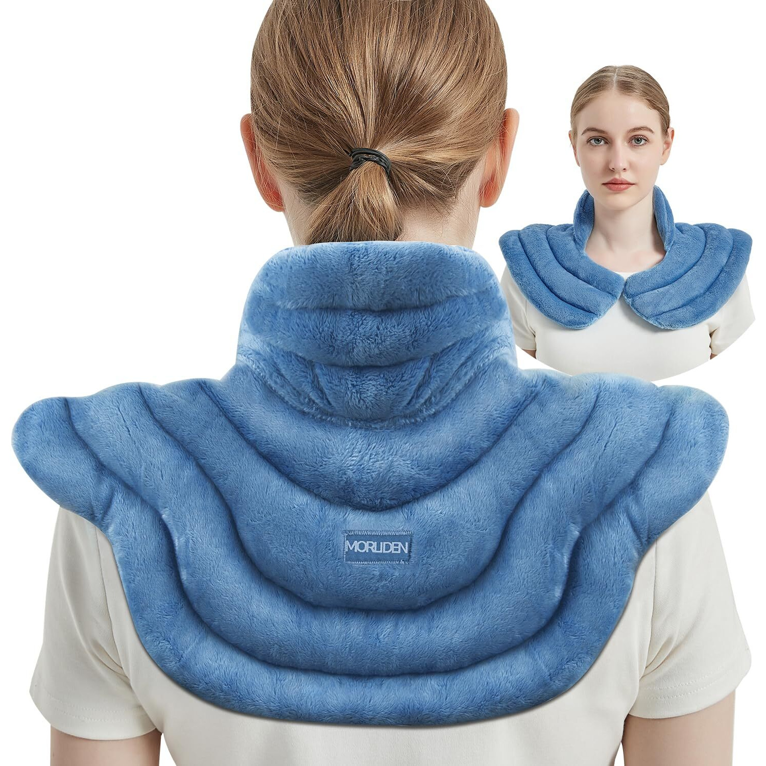 Microwave Heating Pad For Neck And Shoulders, Additional Large Weighted Add Microwavable Heated Neck Wrap Warmer, Freezer Or Microwave Heating Pad For Pain Relief