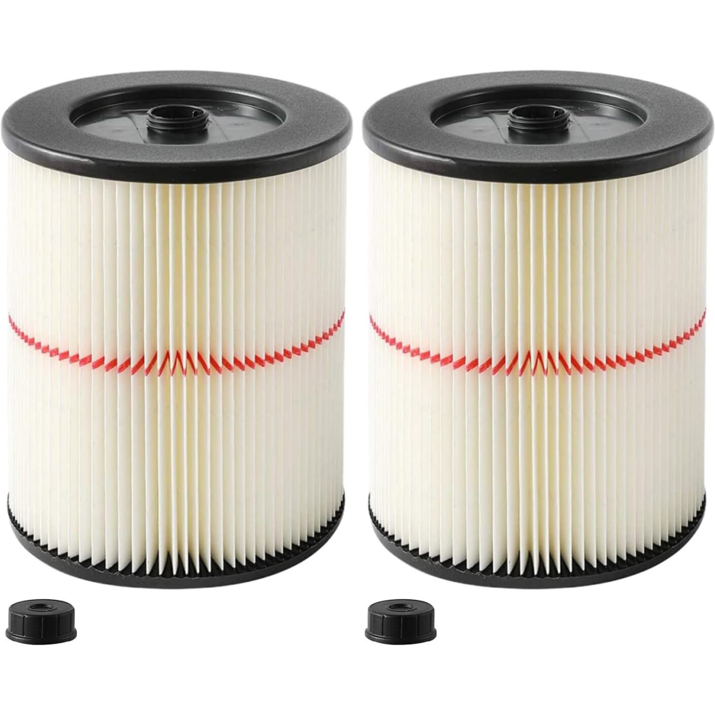 Cartridge Filter For Craftsman 17816 9-17816 Wet Dry Vac Air Filter Replacement Part Attachment For 5/6/8/12/16/32 Gallon & Larger Shop Vacuum Cleaner 2 Pack