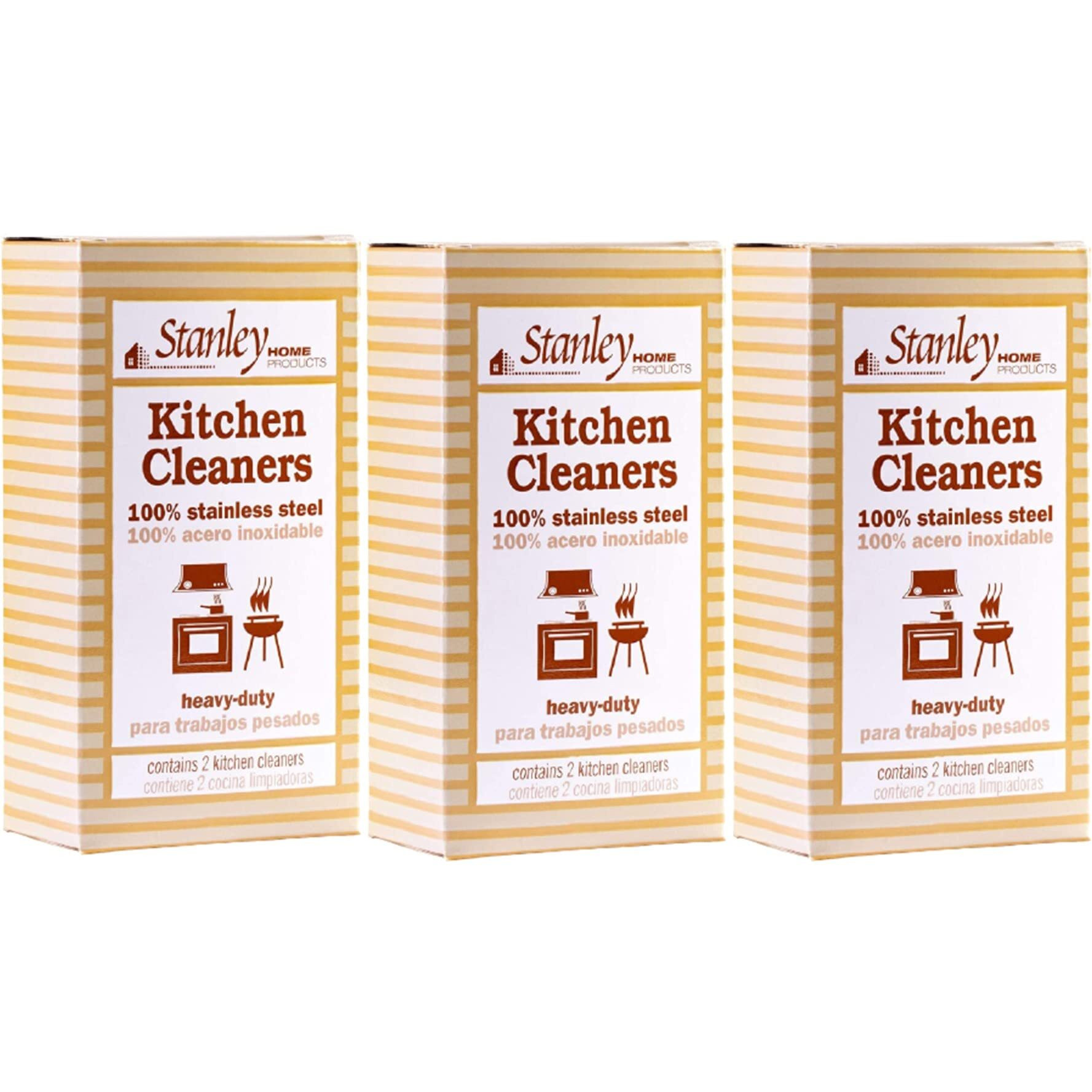 Stanley Home Products Stainless Steel Kitchen Scouring Cleaners (6 Cleaners Included)