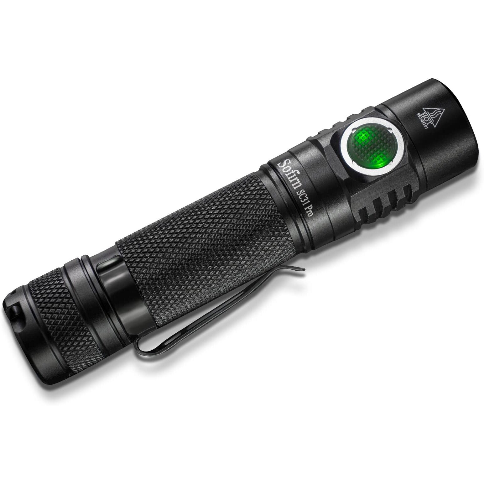 Sofirn Sc31 Pro 2000 Lumen Flashlight, Rechargeable Flashlight With Powerful Sst40 Led 6500K, For Edc Camping Hiking Fishing Dog Walking (Black)