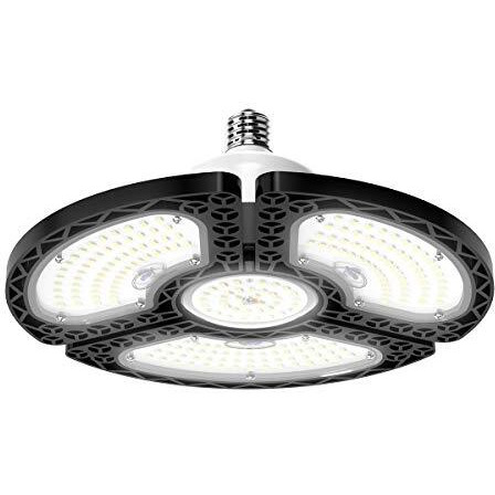 Dansny Led Garage Light, 120W Deformable Led Garage Ceiling Lights 18000 Lm Led Shop Lights For Garage, Garage Lights With 3 Adjustable Panels,Utility Led Garage Lighting,Led Light Bulbs For Barn Etc.