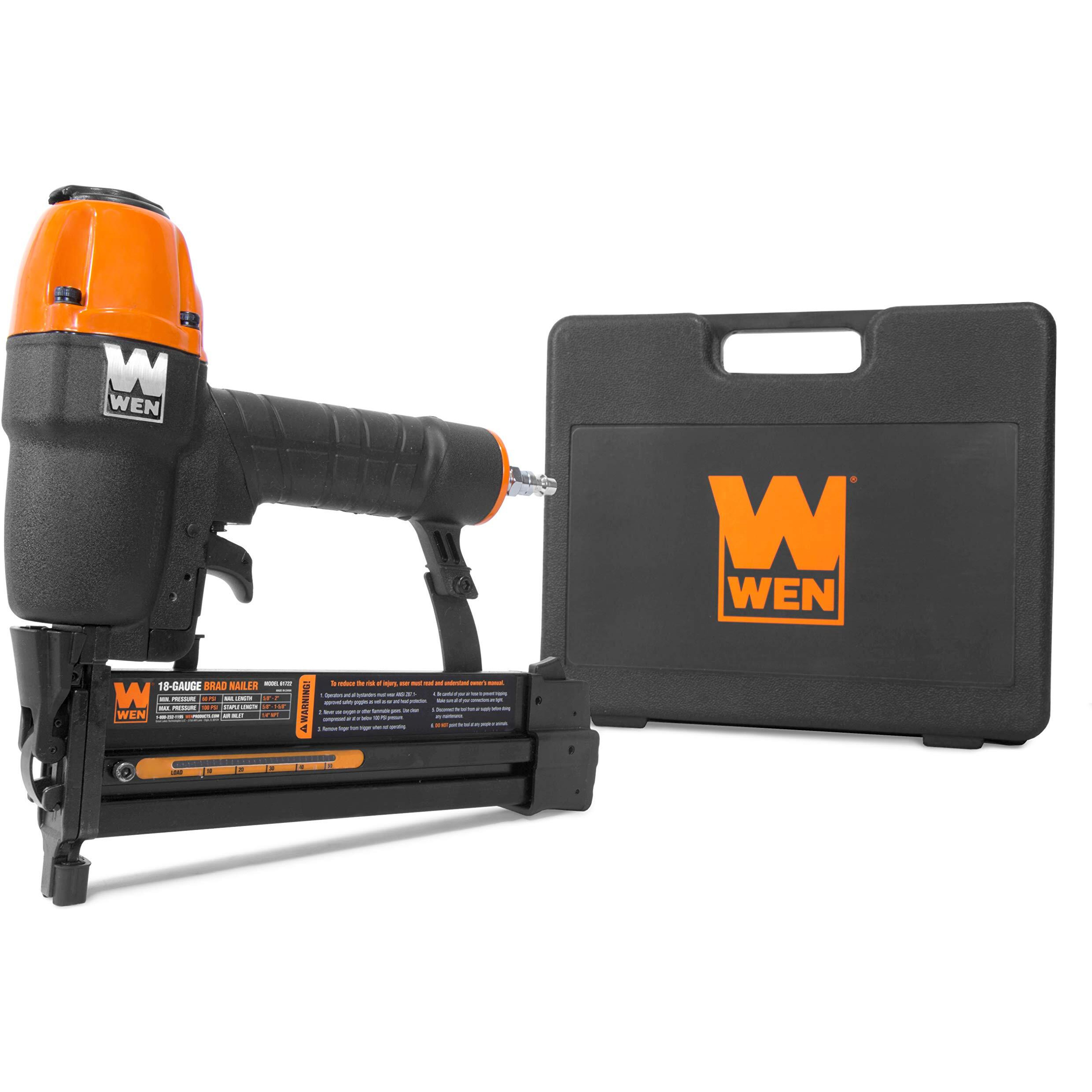 Wen 61722K 18-Gauge 2-In-1 Pneumatic 2-Inch Brad Nailer And 1/4-Inch Crown Stapler