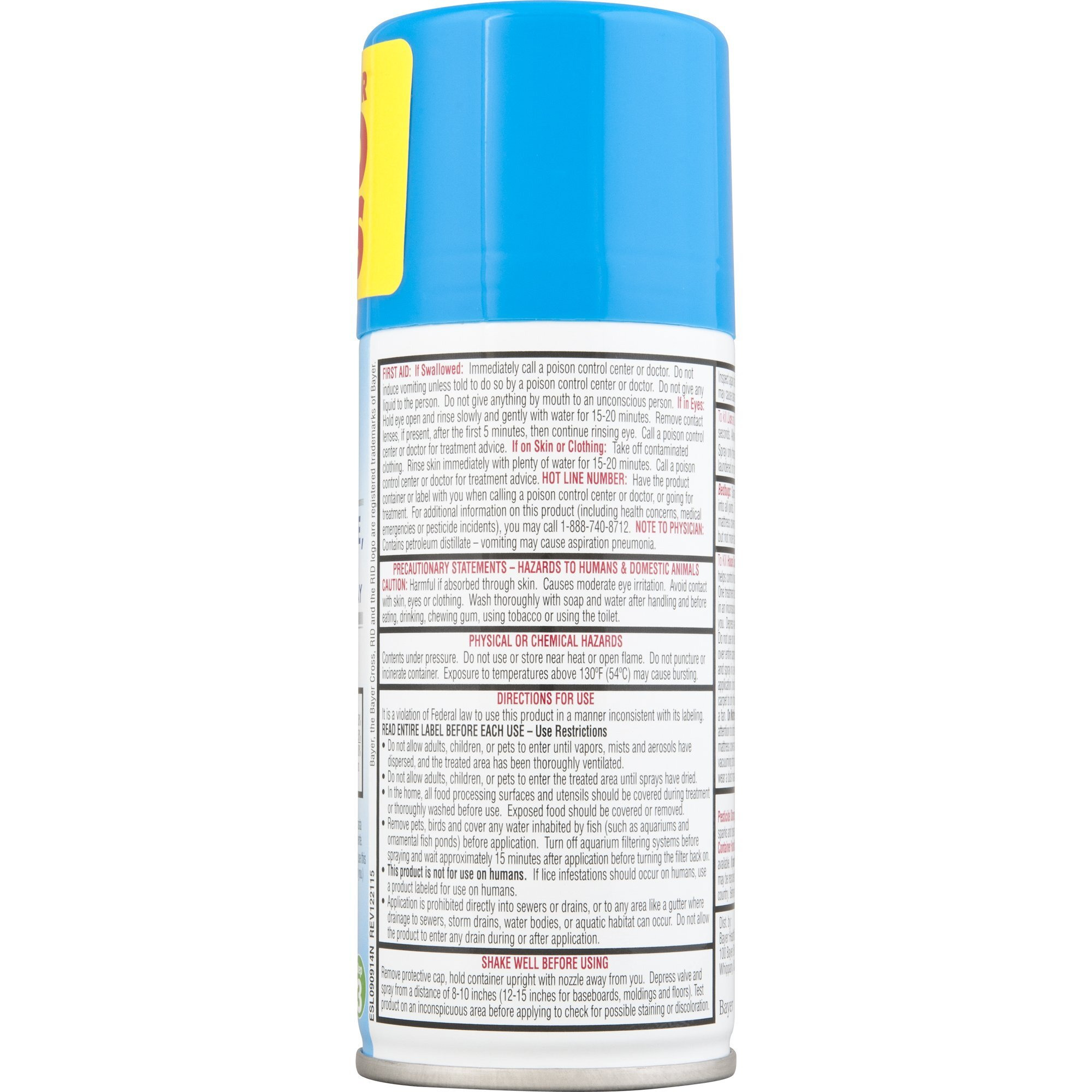 Rid Home Lice Bed Bug Dust Mite Spray Home Treatment Spray With Permethrin Kills Lice And Lice Eggs On Mattresses Furniture Car Interiors And Other Nonwashable Items Spray Can , 5 Ounce