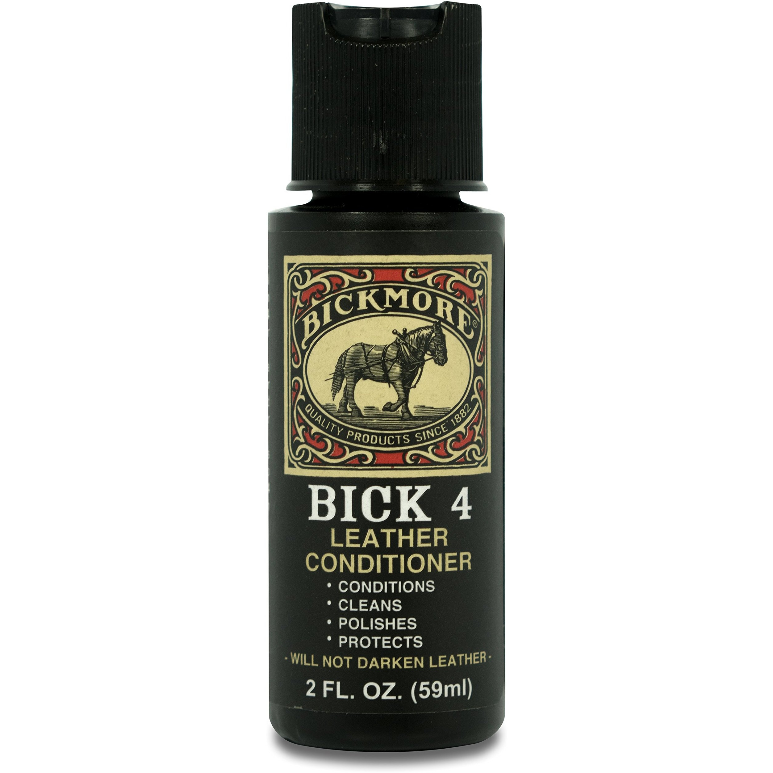 Bick 4 Leather Conditioner And Leather Cleaner 2 Oz - Will Not Darken Leather - Safe For All Colors Of Leather Apparel, Furniture, Jackets, Shoes, Auto Interiors, Bags & All Other Leather Accessories