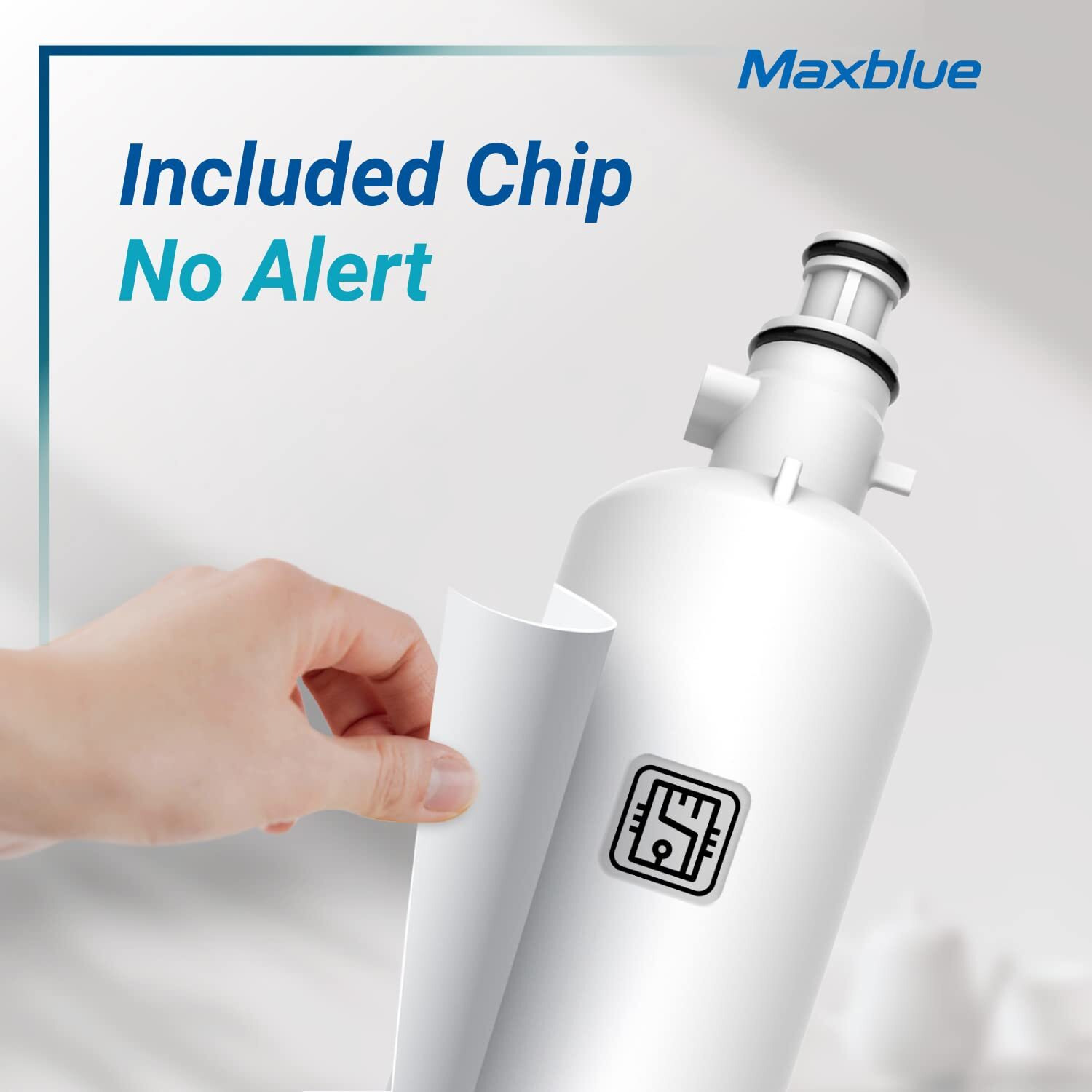 Maxblue Rpwfe (With Chip) Nsf 401 Certified Refrigerator Water Filter, Replacement For Ge