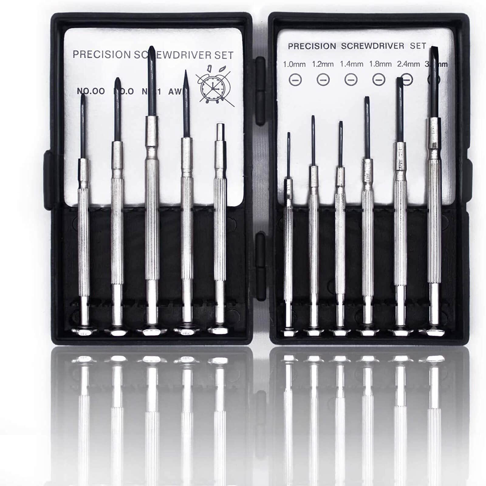 11Pcs Mini Screwdriver Set, Small Screwdriver Set With 11 Different Size Flathead And Phillips Screwdrivers, Precision Screwdriver Set For Jewelry, Watch, Iphone, Toys, Computer, Eyeglass Repair
