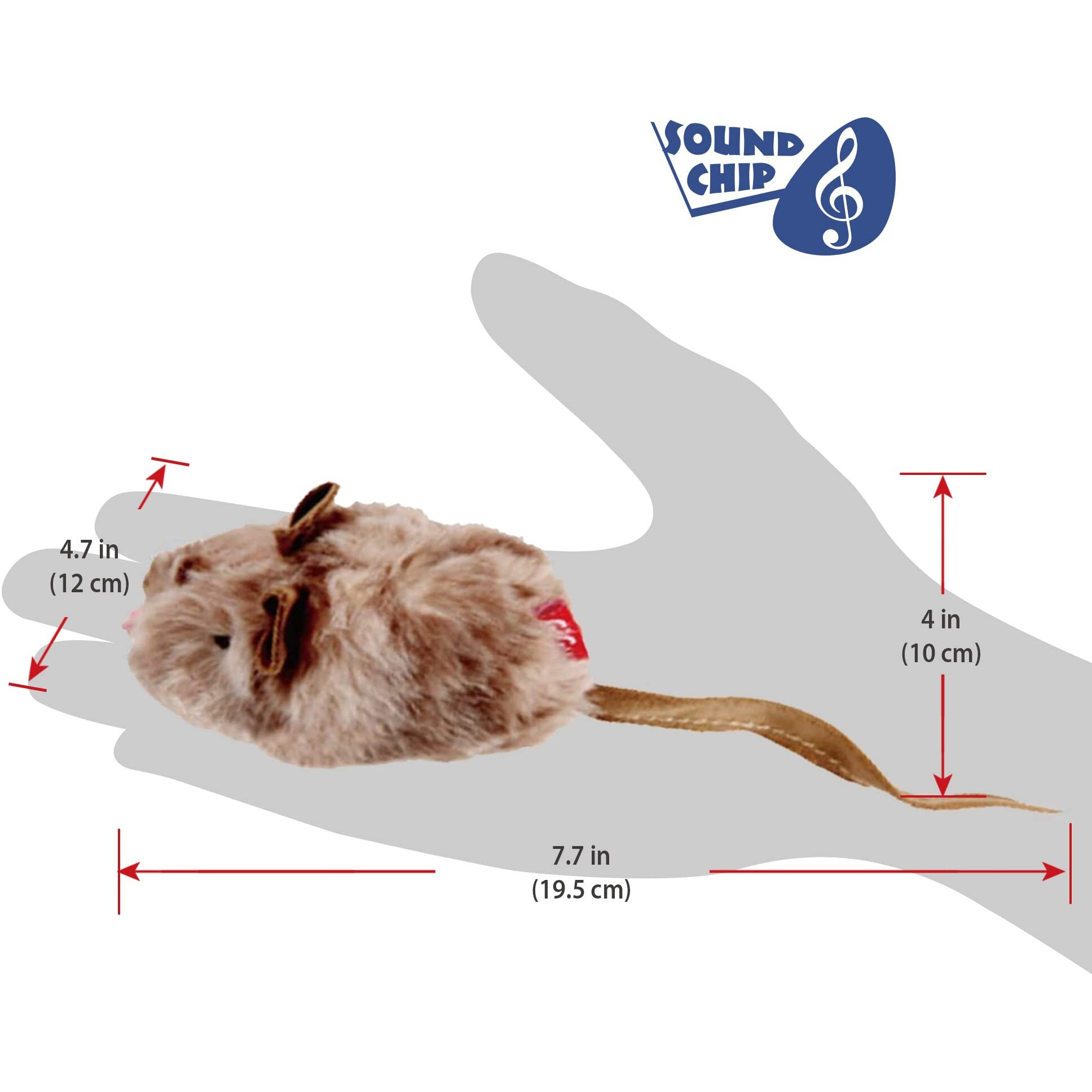 Gigwi Chirpy Cat Squeak Toy - Interactive Mouse Cat Toy With Melody Chaser For Kitten Play And Boredom Relief