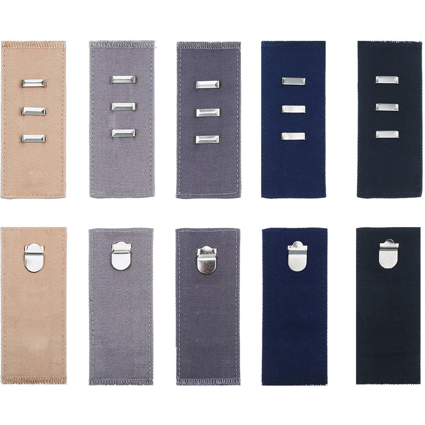 10 Pieces Pants Waist Extenders With Metal Hook For Pants, Jeans, Trousers And Skirt For Pregnancy Maternity Women Men Jeans Pants Favors