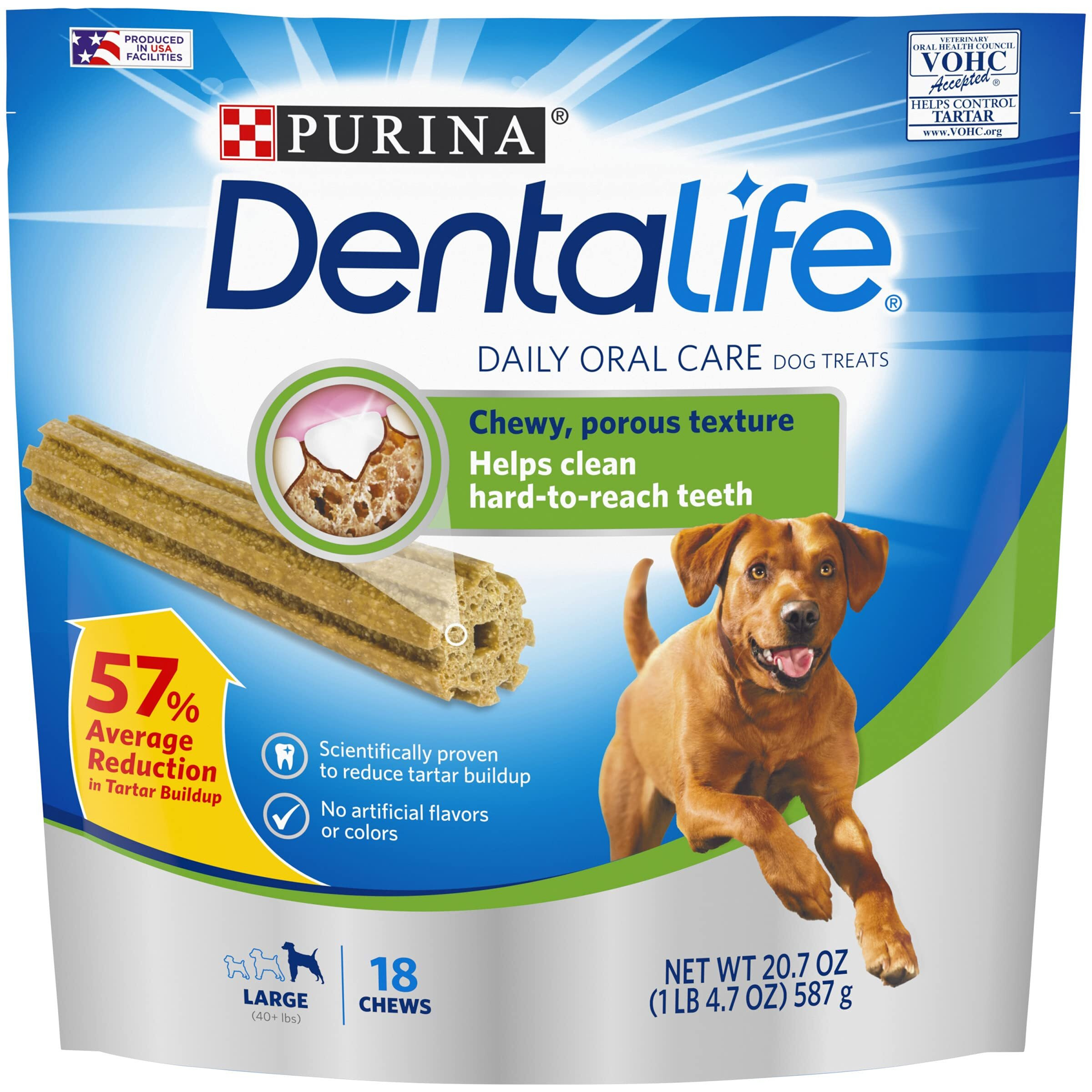 Purina Dentalife Made In Usa Facilities Large Dog Dental Chews, Daily