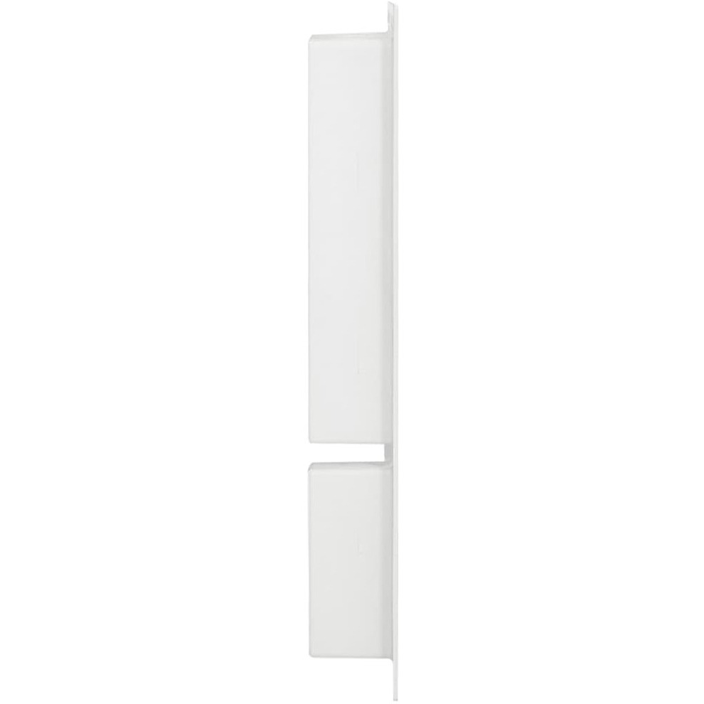 Vidaxl Shower Niche With 2 Compartments High Gloss White 16.1"&quotX27.2"&quotX3.5""