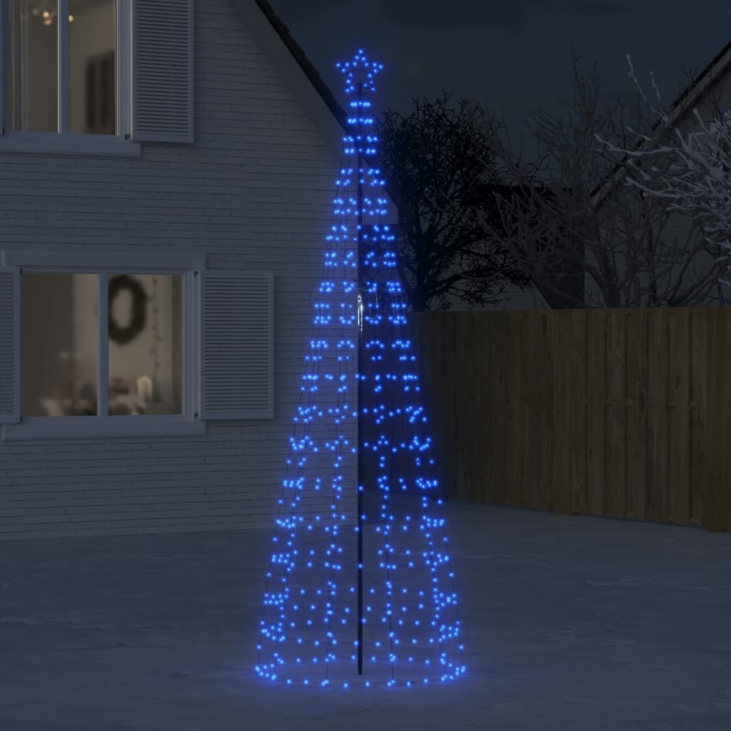 Vidaxl Christmas Tree Light With Spikes 570 Leds Blue 118.1""