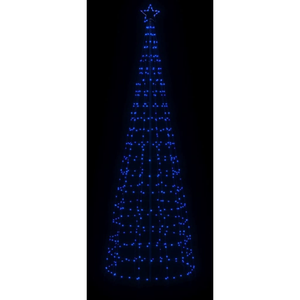 Vidaxl Christmas Tree Light With Spikes 570 Leds Blue 118.1""
