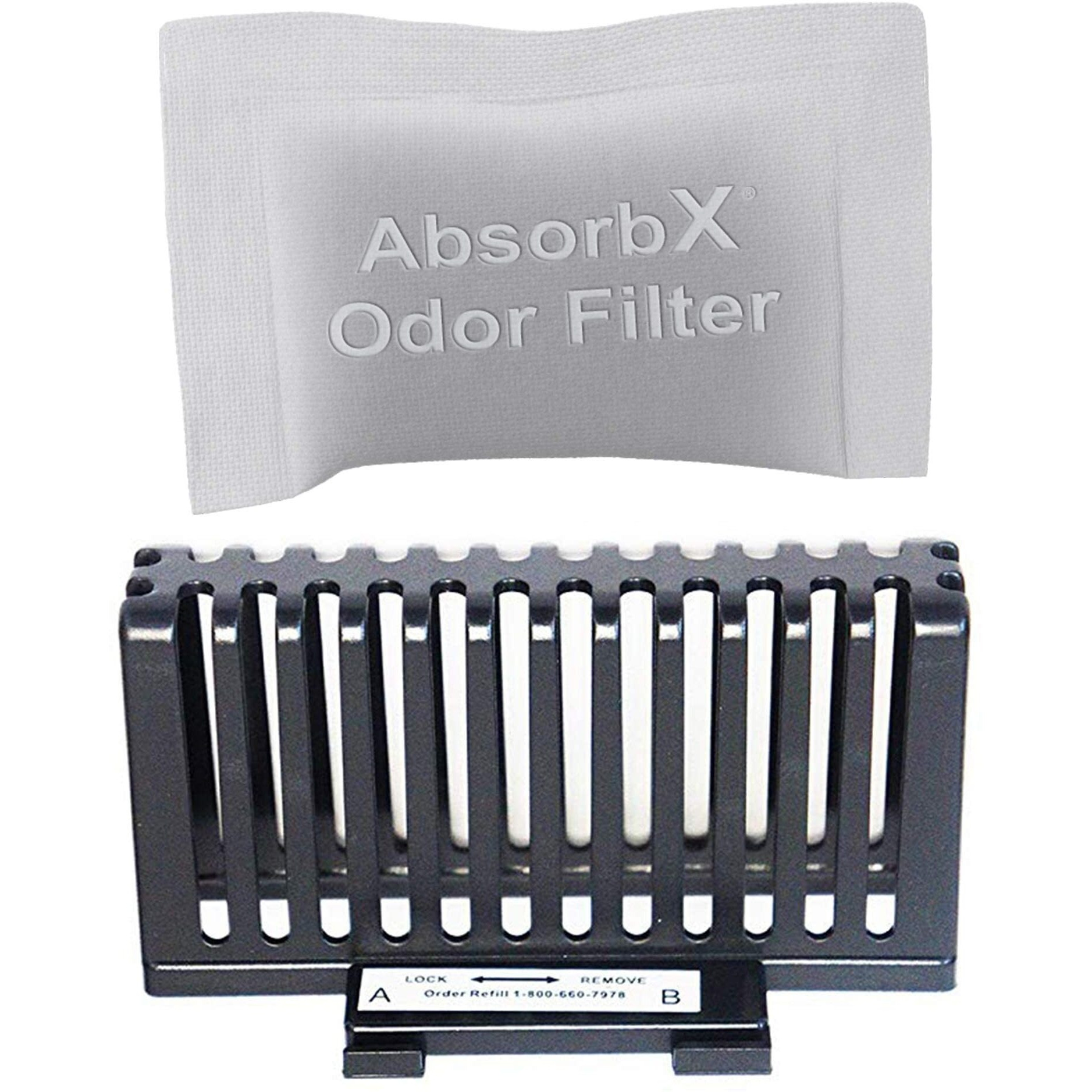 Sensorcan Absorbx Odor Filter Kit For Automatic 13 Gallon Touchless Sensor Trash Can, Includes Compartment And One Natural Carbon Deodorizer