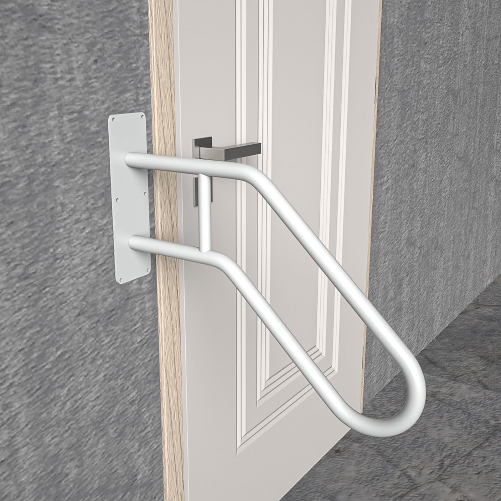 28.7Safety Grab Bars For Stairs, Handrail For Outdoor Steps, U-Shaped Railings For 1-3 Steps, Stainless Steel Garage Railing For Garden,Yard Garage Interior Or Exterior Stairway