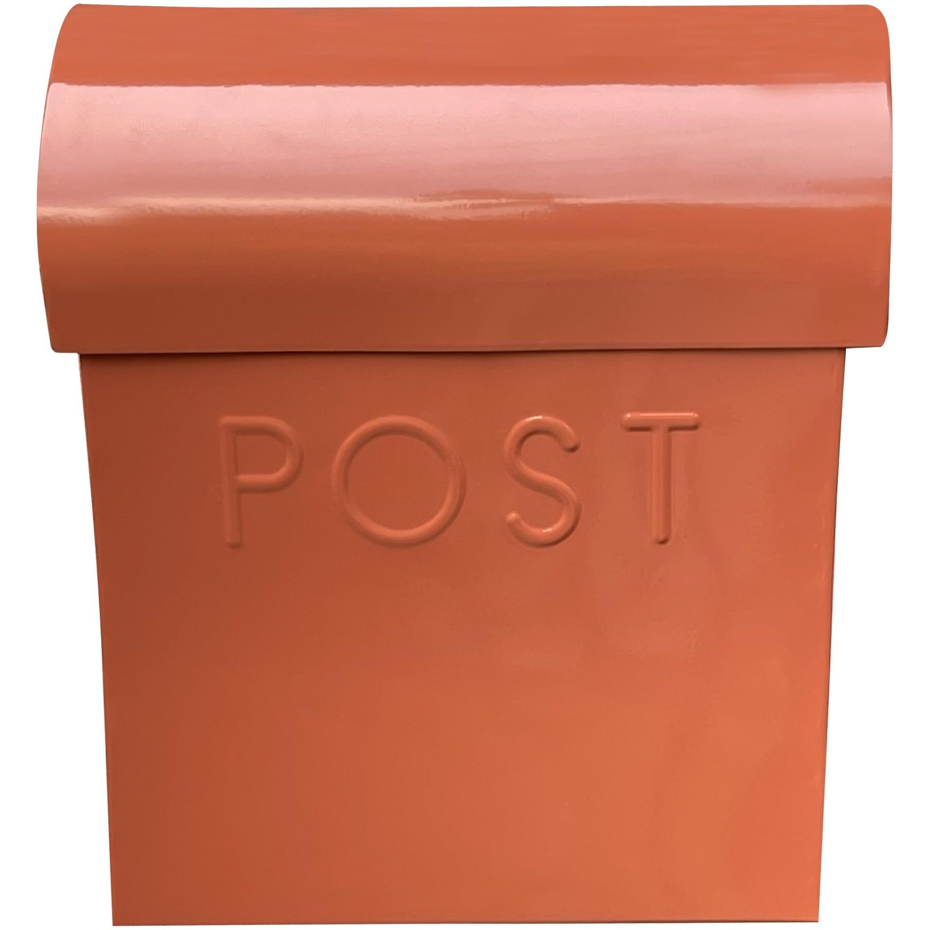 Nach Vicki Terracotta Brown Mailbox, Wall Mount Mailboxes For Outside, Weather Resistant Metal Mailbox, Maximum Rust Protection, 11X4.5X12.5 In, Mb-7301