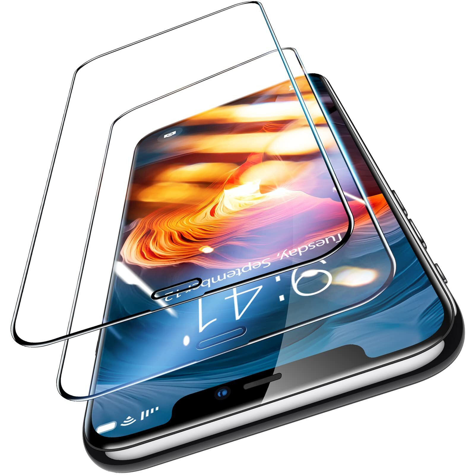 Ultraglass [2023 New Unbreak Top 9H+ Glass For Iphone 11 Screen Protector Glass [Military Grade Shatterproof & Longest Durable] Full Screen Protector 11 Tempered Glass, Anti-Fingerprint, 2 Packs