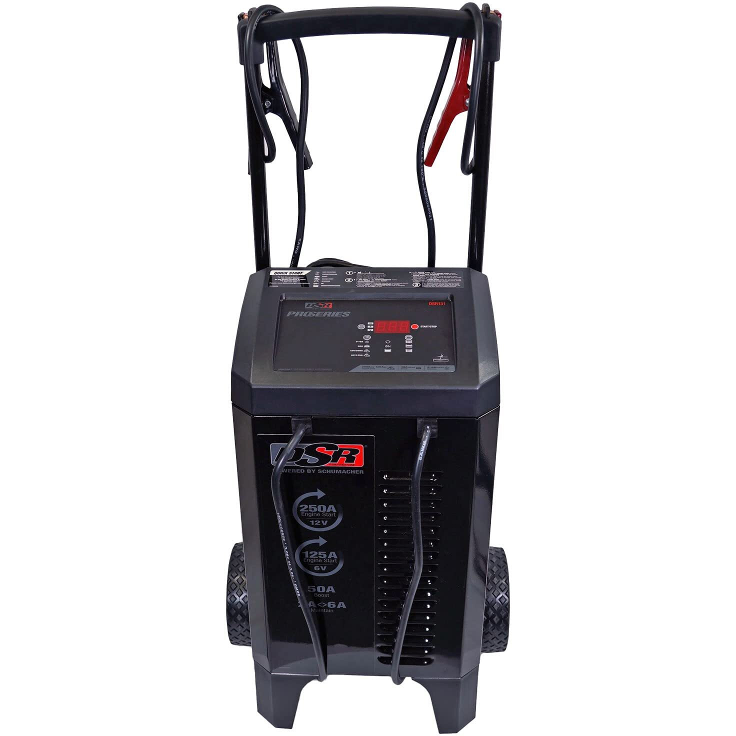 Schumacher Dsr131 Dsr Proseries 250 Amp(12V) 125 Amp(6V) 50 Amp 6V/12V Fully Automatic Pro Smart Battery Charger With Engine Starter, Boost, And Maintainer For Automotive Shop/Dealer Use