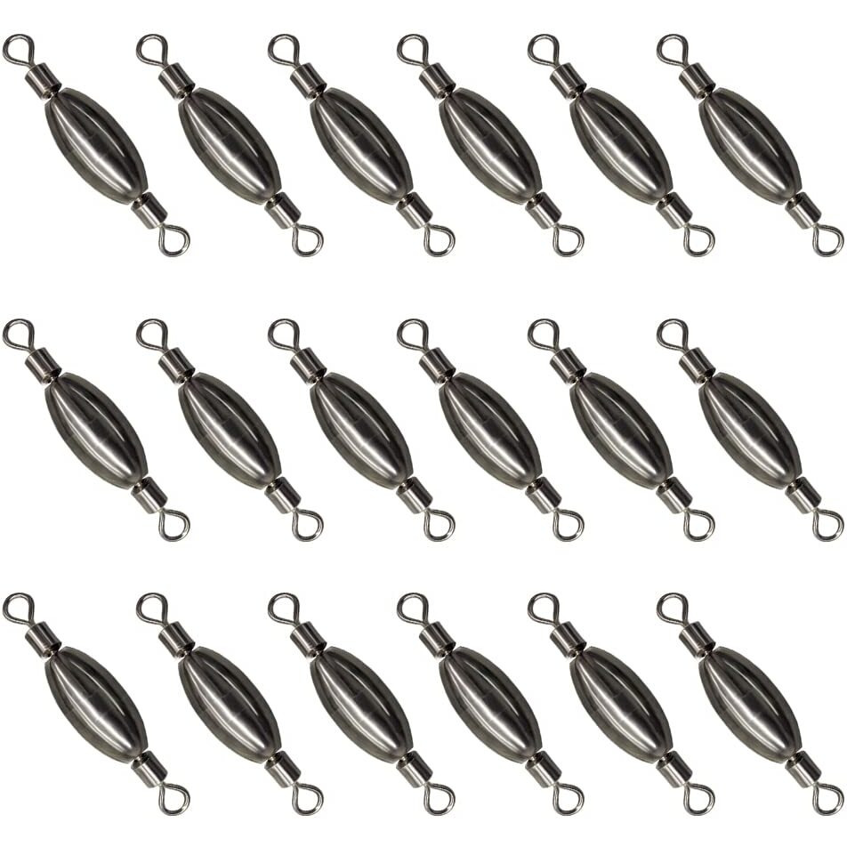 Acekit Quick Set Up Brass Fishing Sinker With Inner Swivel (3-18Pcs)
