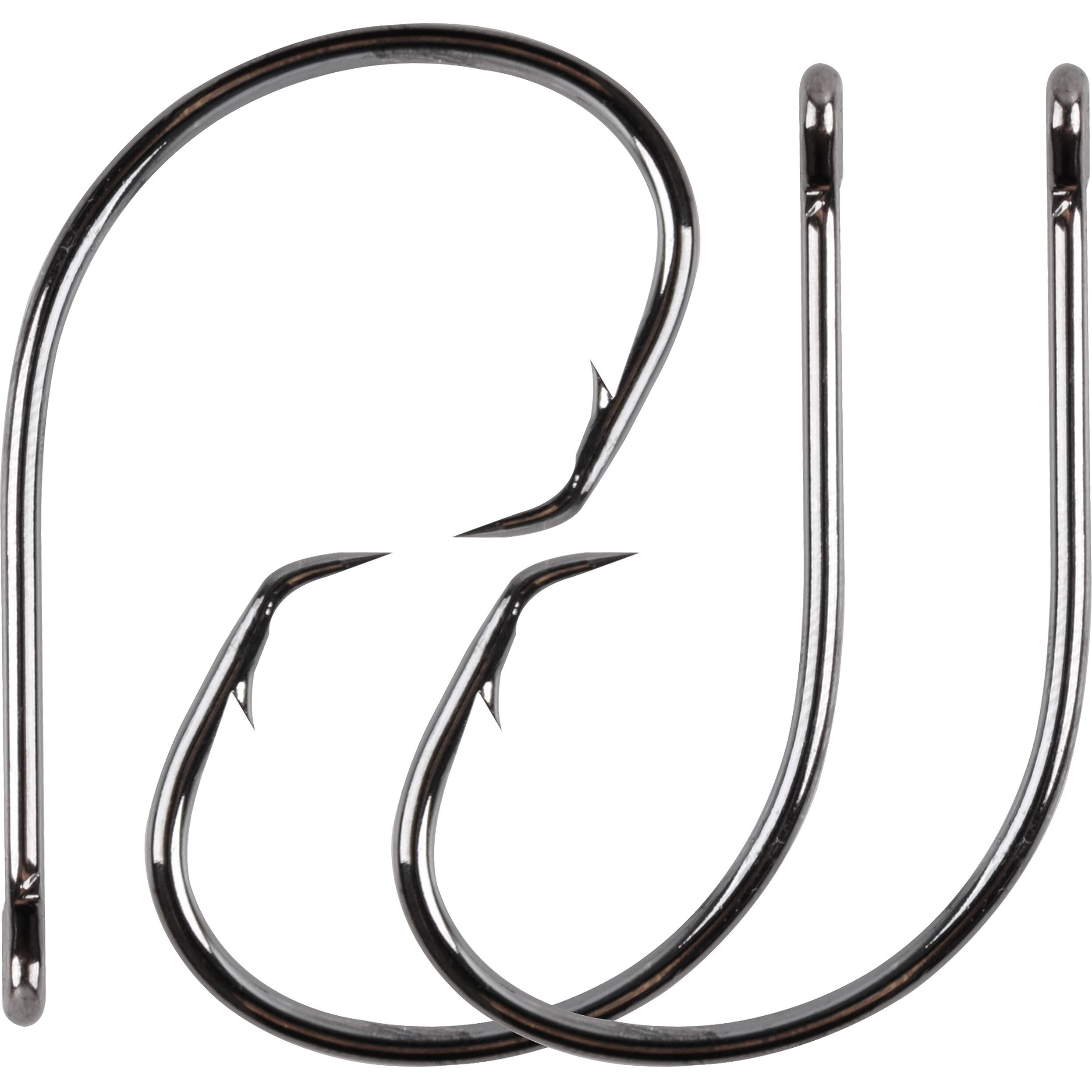 Fishing Hooks Circle Hook Fishhooks - 80Pcs High Carbon Steel Hook In-Line Extra-Sharp Freshwater Saltwater 3/0