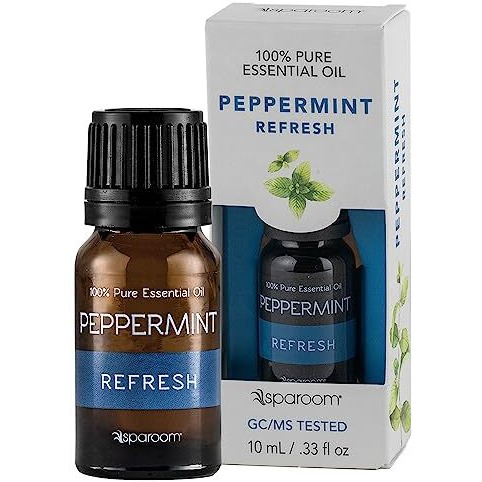 Sparoom Aromatherapy 100% Pure Undiluted Essential Oil, Refresh Peppermint, 10 Ml