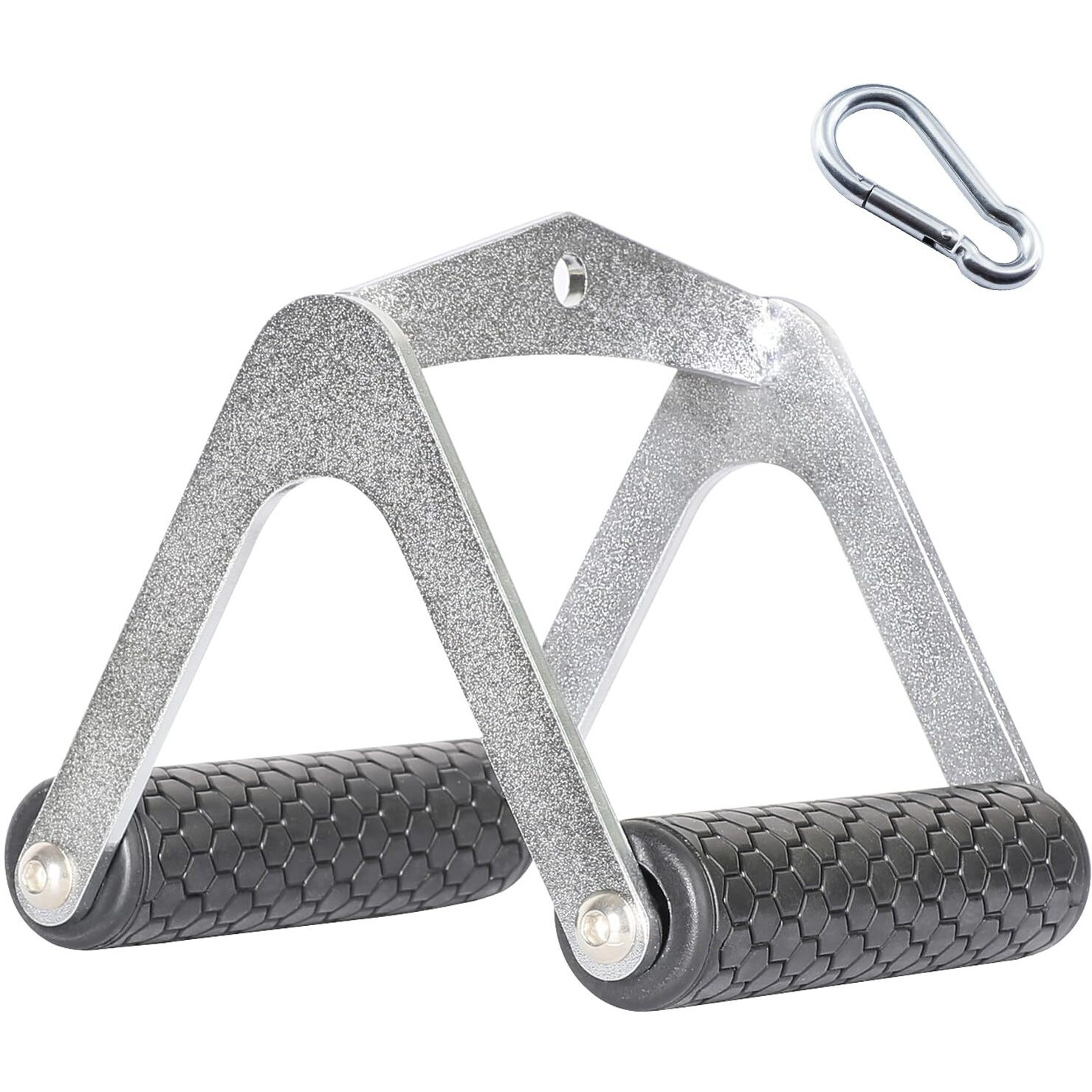 Syl Fitness Double D Grip Handle Cable Attachments, Tricep V-Shaped Pull Down Bar, Landmine Row Handle For Barbell, Cable Machine Accessories For Gym