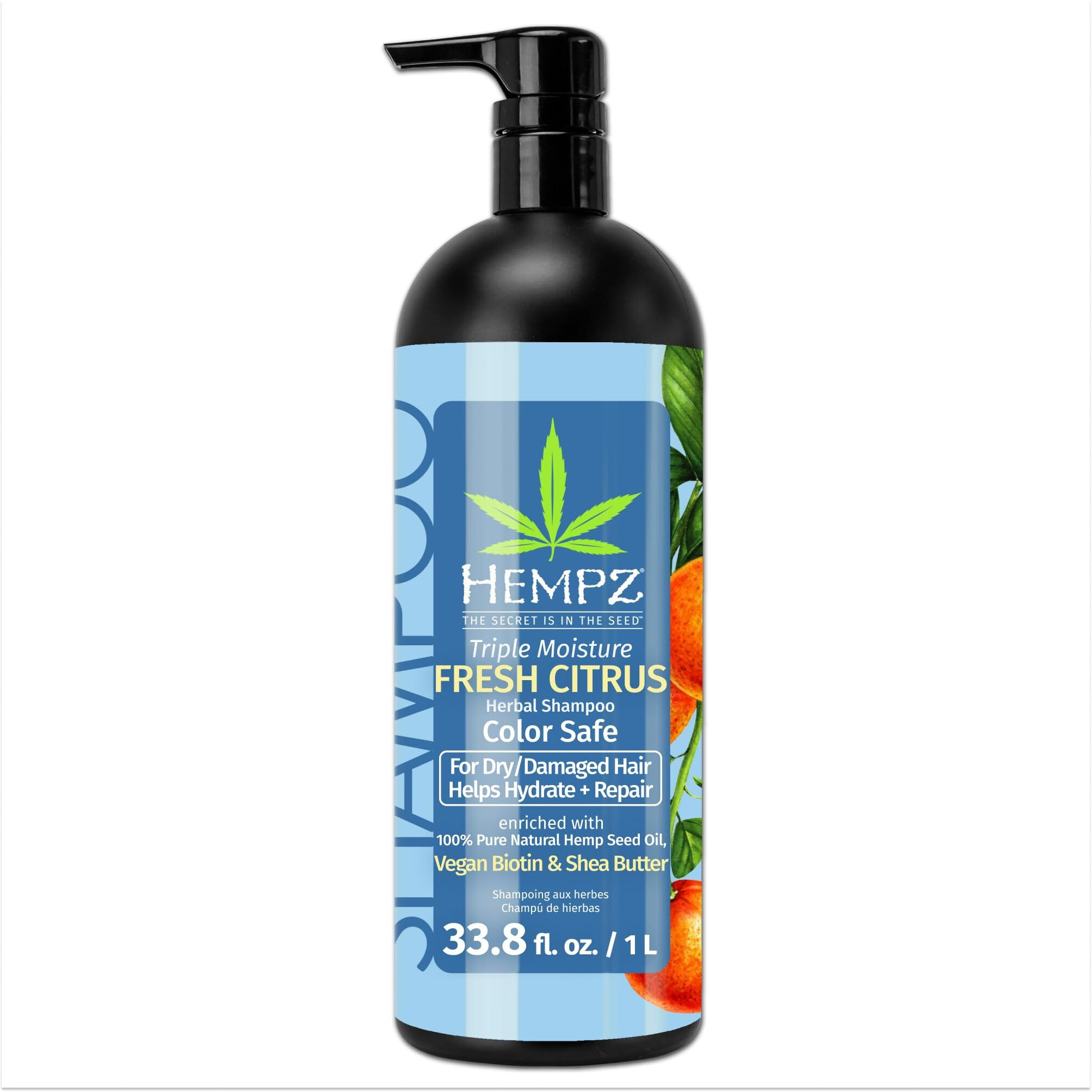Hempz By Hempz Triple Moisture Fresh Citrus Herbal Shampoo For Drydamaged Hair 338 Oz(D0102H5Fj58)