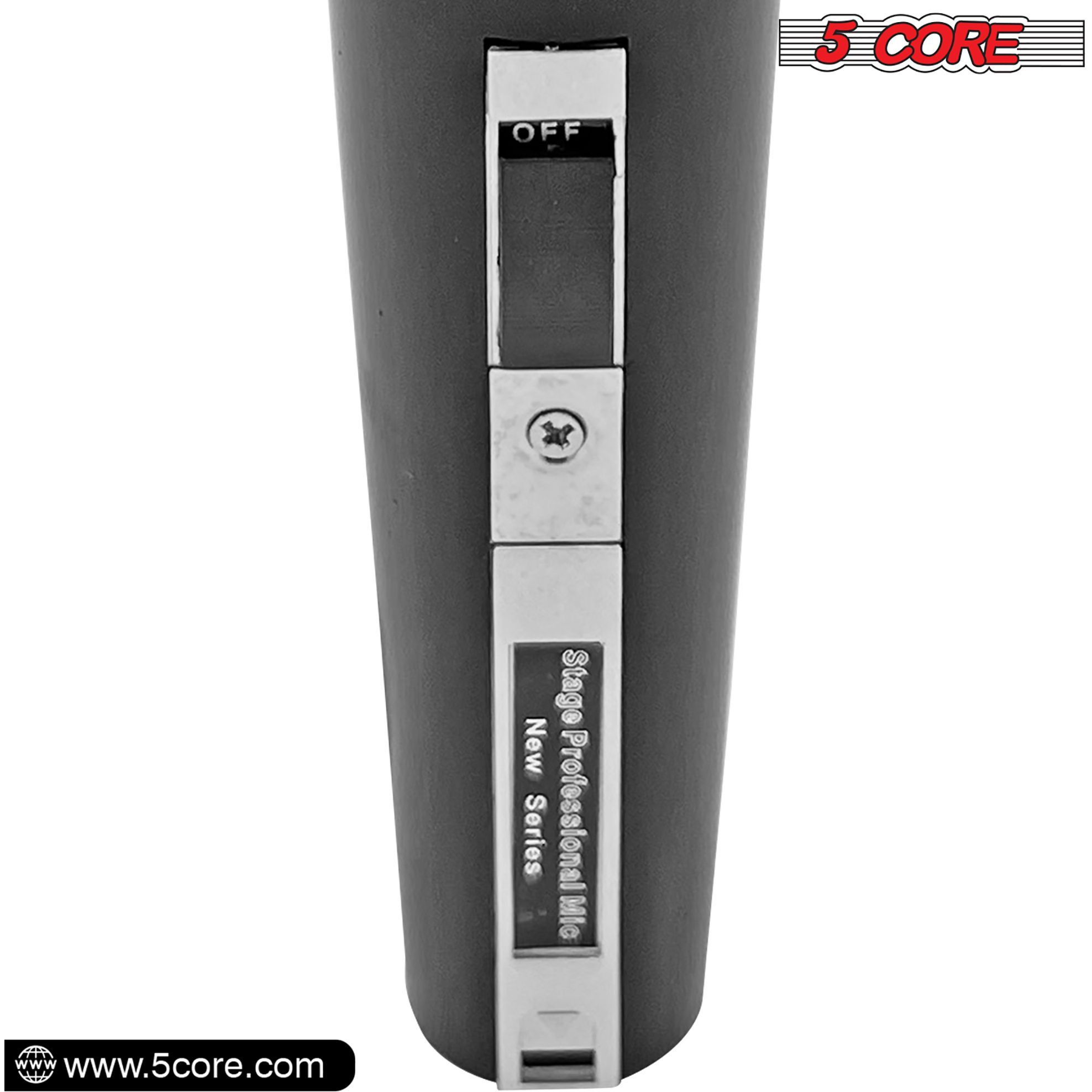 5 Core Premium Vocal Dynamic Cardioid Handheld Microphone Unidirectional Mic With 16Ft Detachable Xlr Cable To  Inch Audio Jack And Onoff Switch For Karaoke Singing Pm 757(D0102H71Jm6)