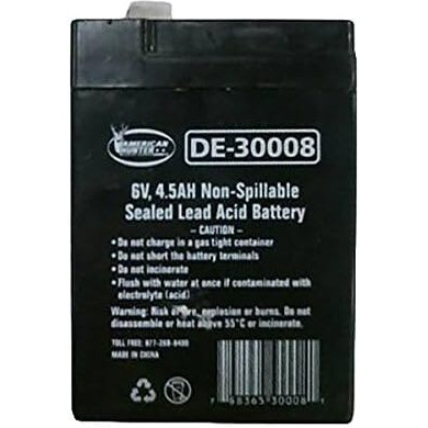 6V 4.5 Amp Hr Rechargeable Battery