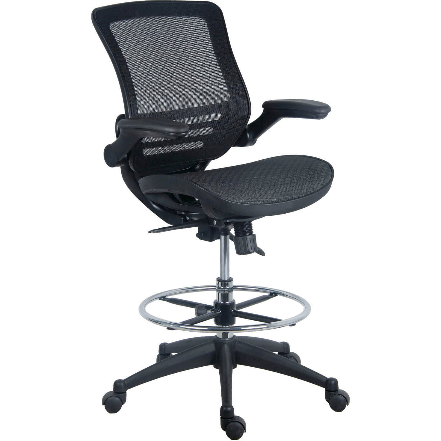 Harwick Evolve All Mesh Heavy Duty Drafting Chair - Dark Knight Edition