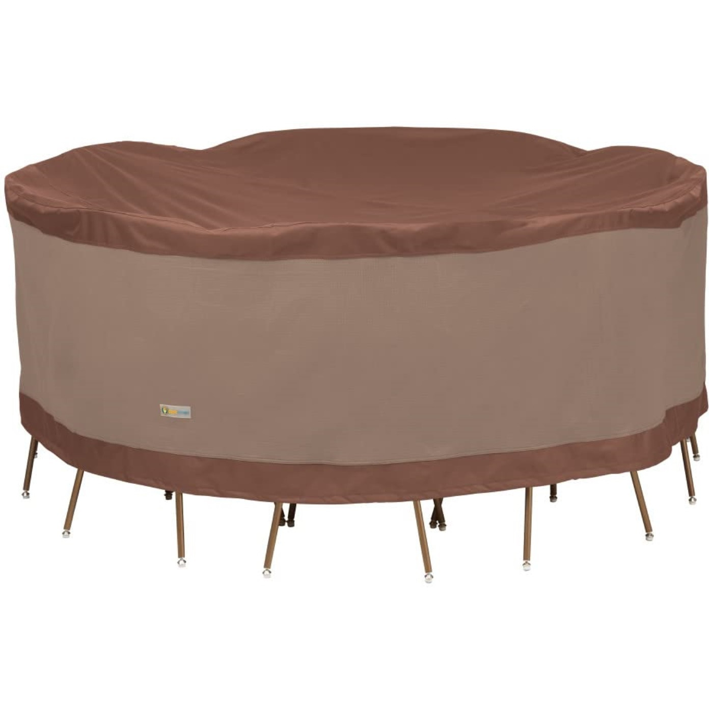 Duck Covers Ultimate 90 In. Round Patio Table With Chairs Cover