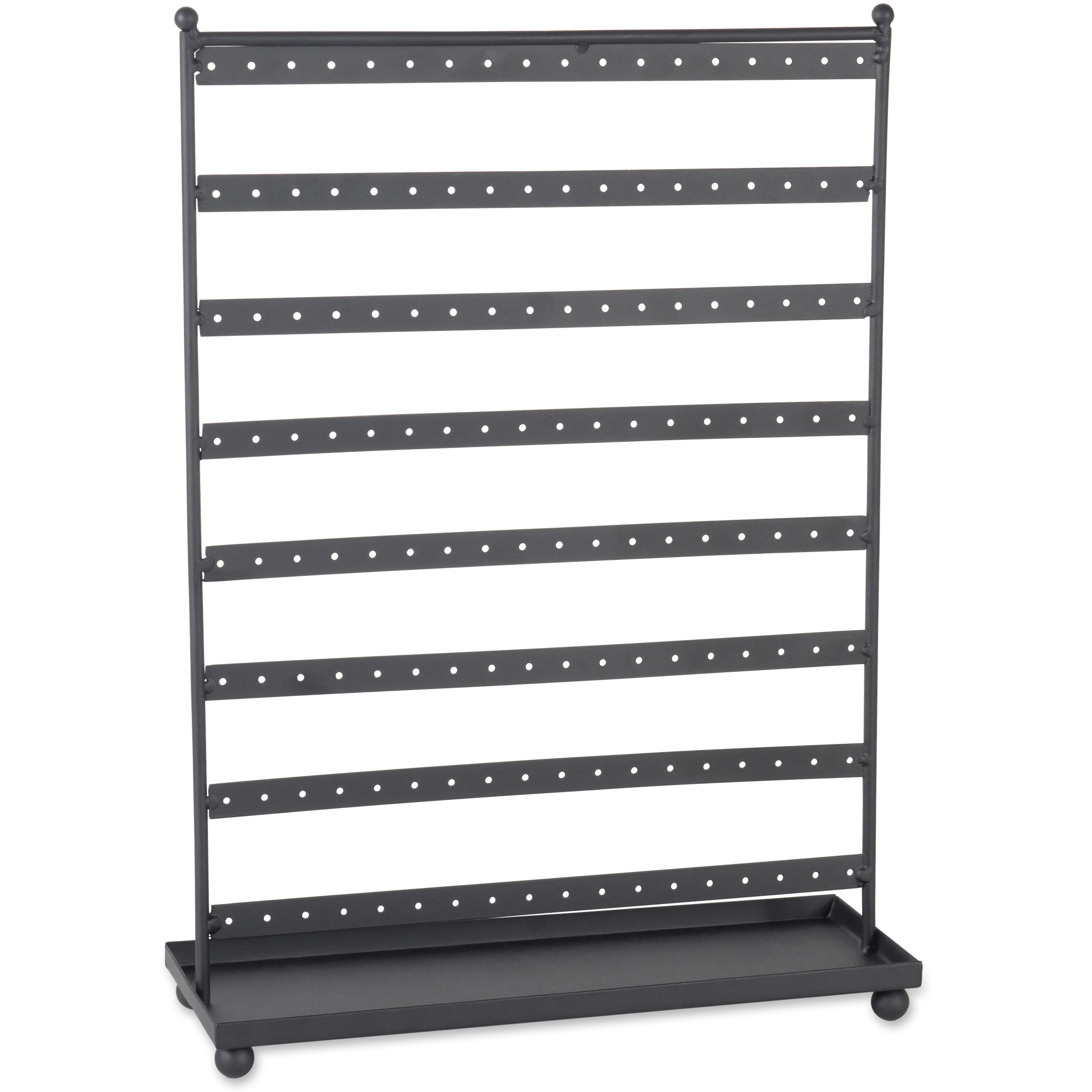Dii Earring Stand With Tray Black
