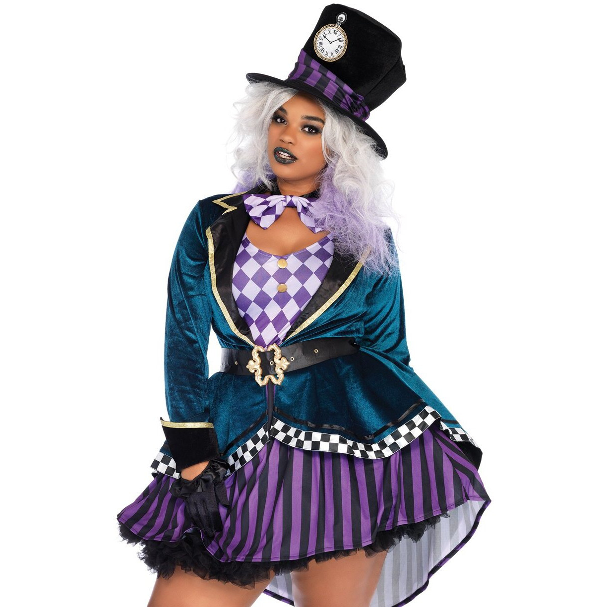 Leg Avenue 5 Pc. Delightful Hatter, Tank Multicolor Color