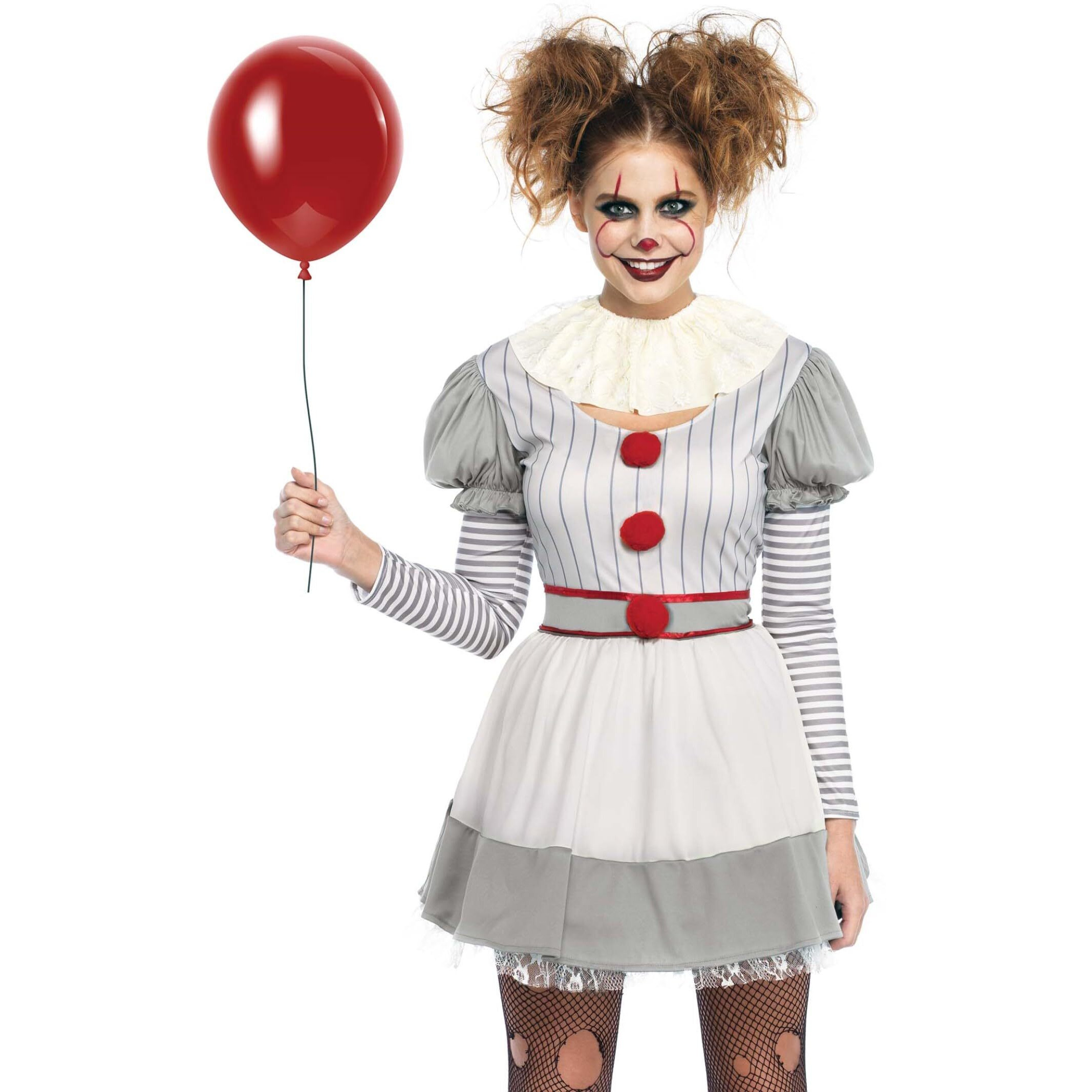 Leg Avenue 2Pc Creepy Clown, Includes Str Multicolor Color