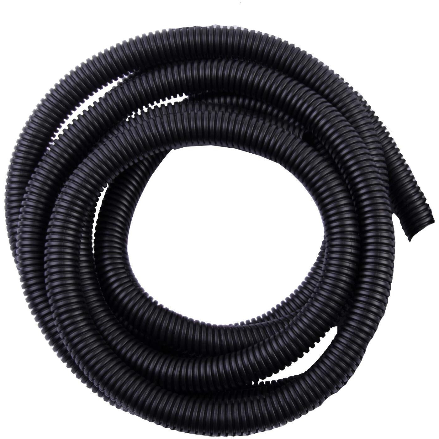 Gardner Bender Flx-3810T Split Flexible Electrical Tubing,  Inch X 10 Ft, Corrugated Wire Loom, 1 Pk, Uv Resistant Black