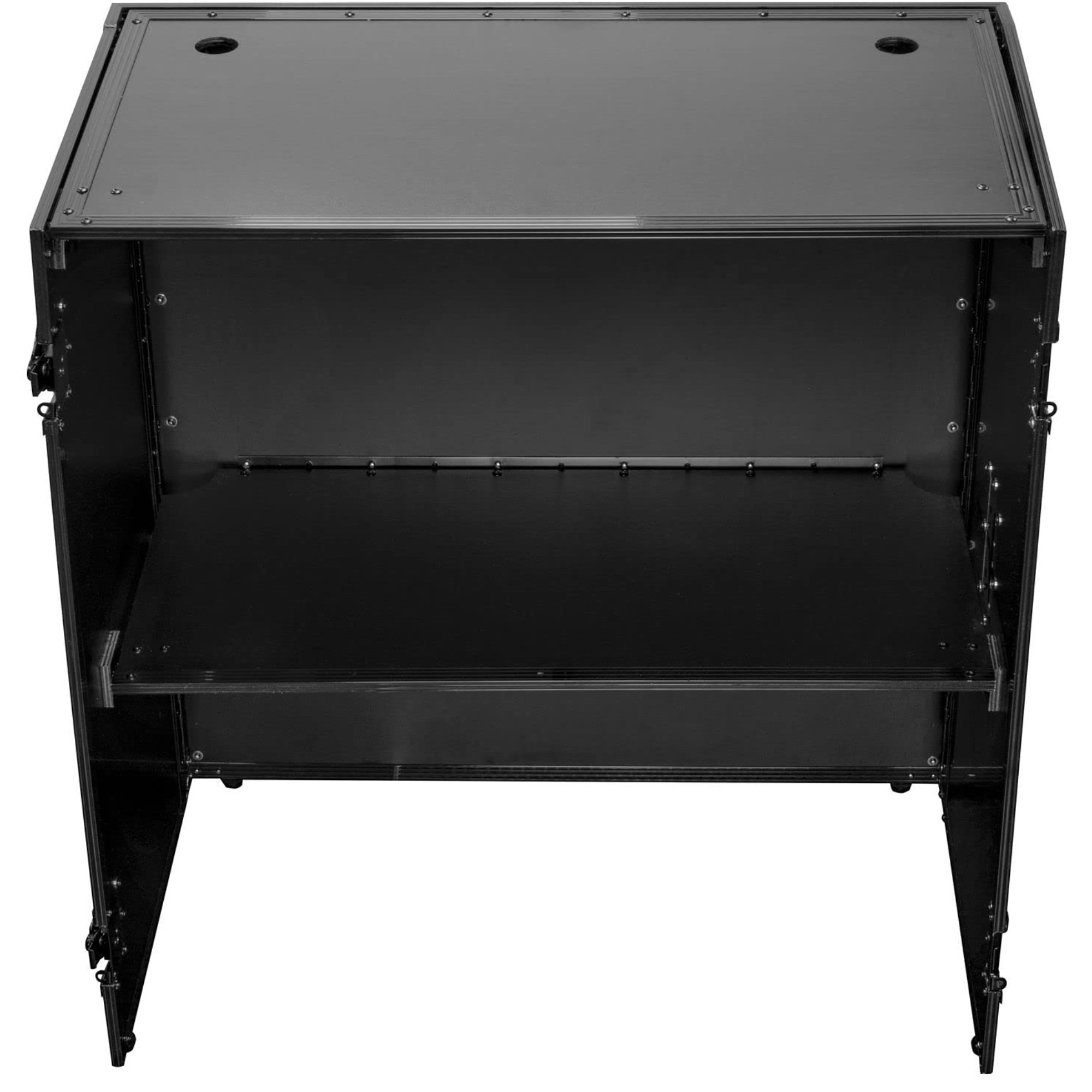 33"" Wide X 36"" Tall Black Two-Tier Dj Fold-Out Stand