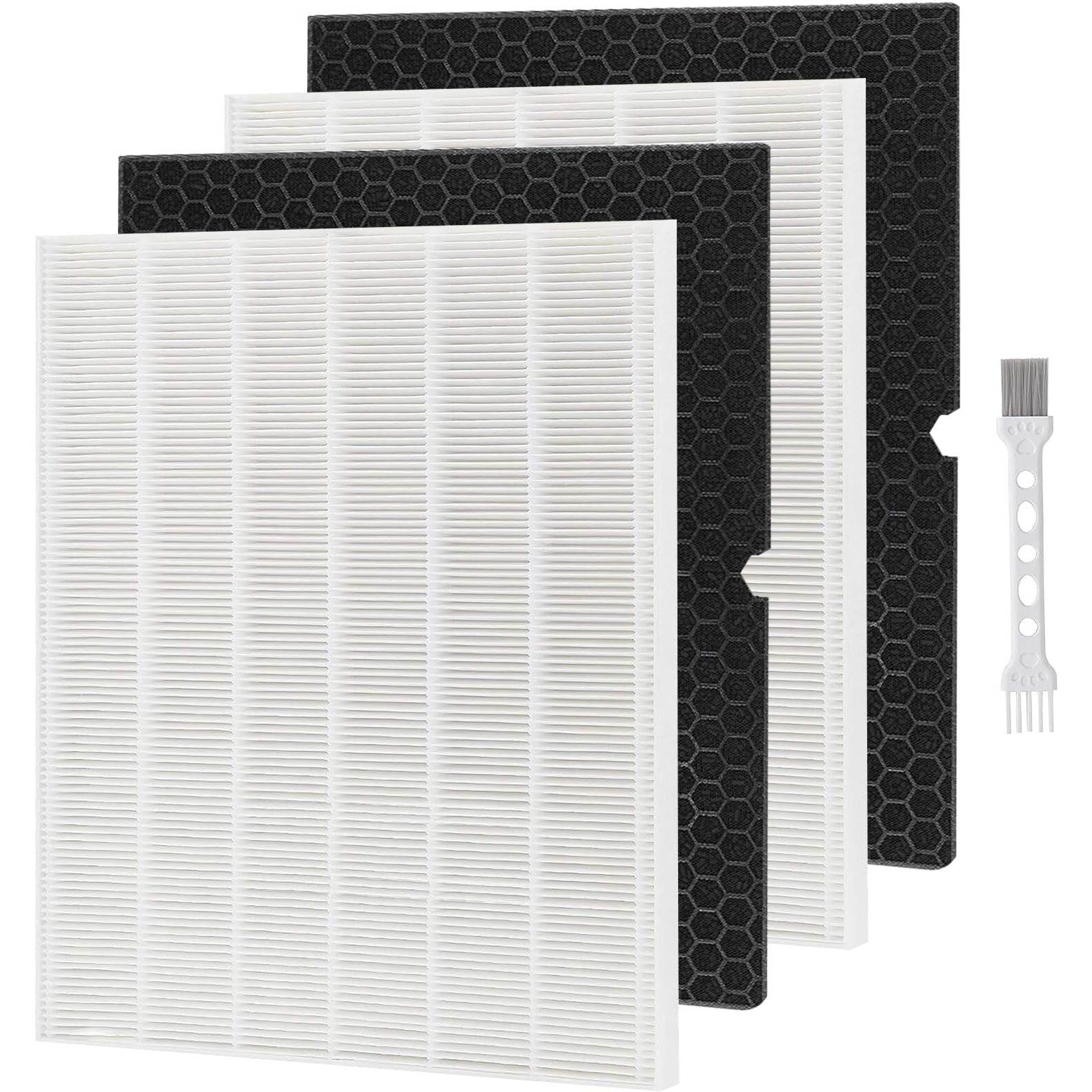 116130 Replacement Filter H For Winix 5500-2 Am80 Air Purifier True Hepa Activated Carbon Pre-Filters 2 Pack Washable Advanced Control Filter And 2 Pack Plasmawave Odor Reducing Carbon Filters