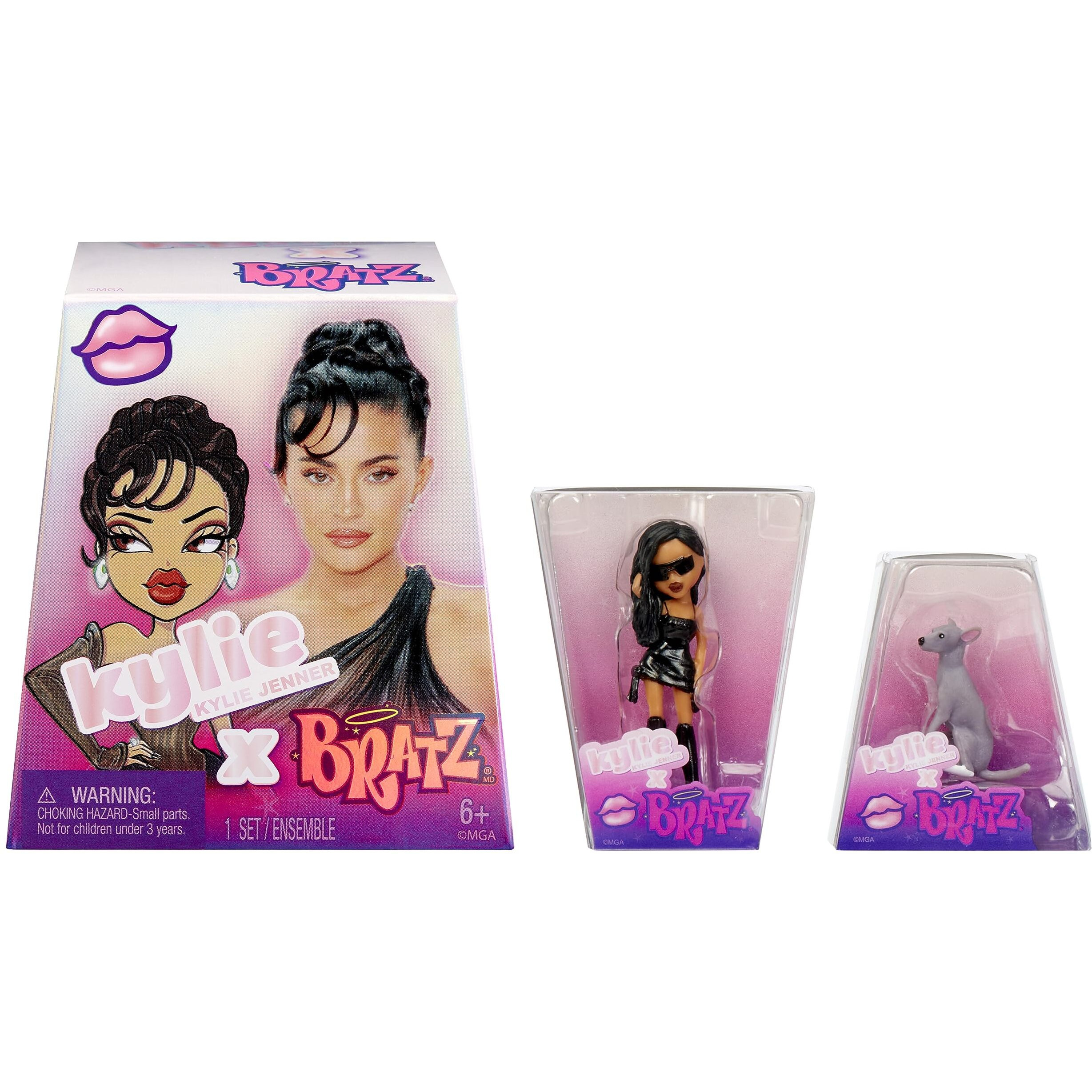 Bratz X Kylie Jenner Series 1 Collectible Figures, 2 Minis In Each Pack, Blind Packaging Doubles As Display