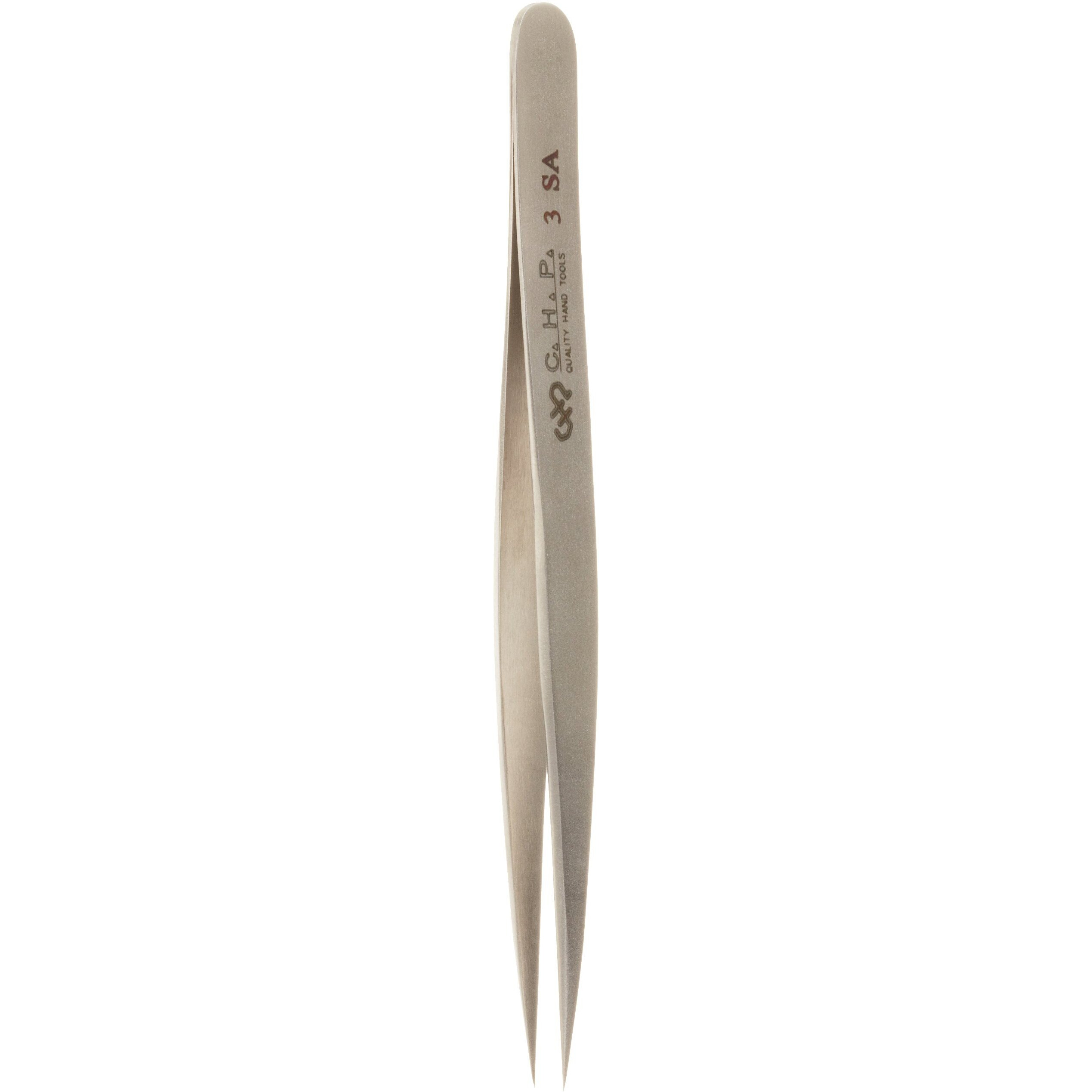 Hakko Chp 3-Sa Stainless Steel Non-Magnetic Precision Tweezers With Very Fine Point Tips For Microelectronics Applications, 4-3/4"" Length