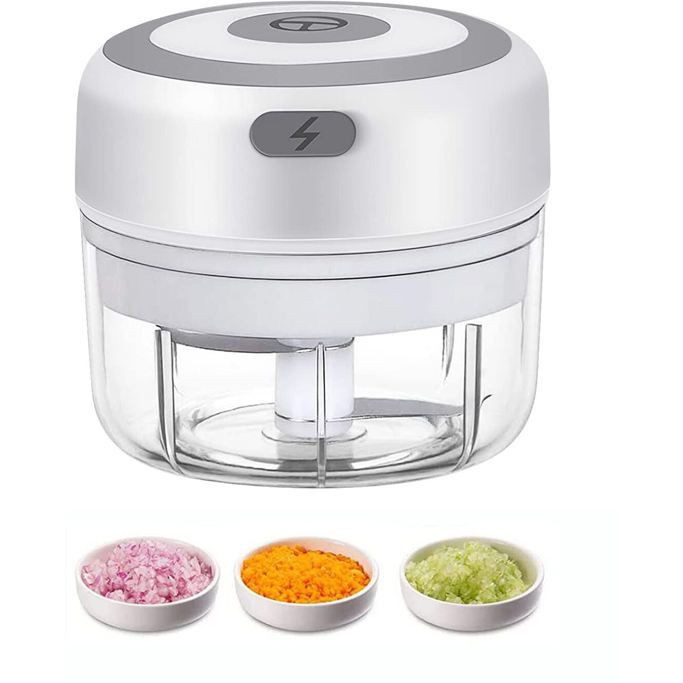 Electric Mini Garlic Chopper, 100Ml Food Chopper Garlic Mincer Usb, Vegetable Chopper, Onion Chopper, Portable Small Food Processor For Garlic, Ginger, Chili, Vegetables