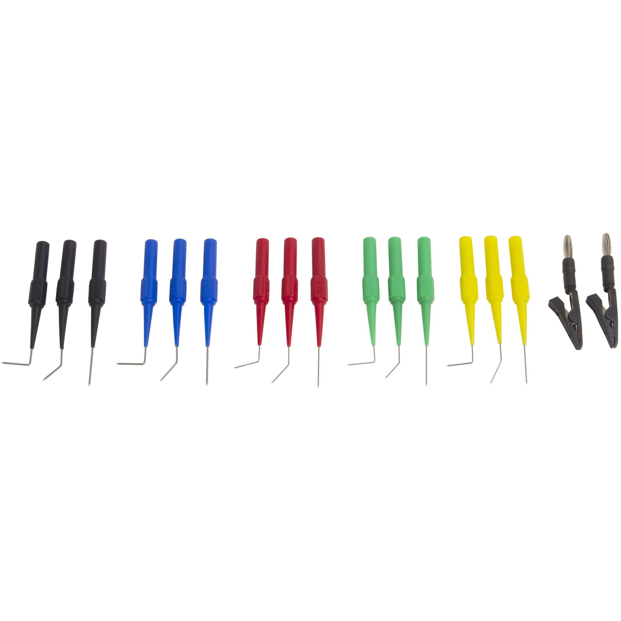 Lisle 64900 17-Piece Back Probe And Alligator Clip Set