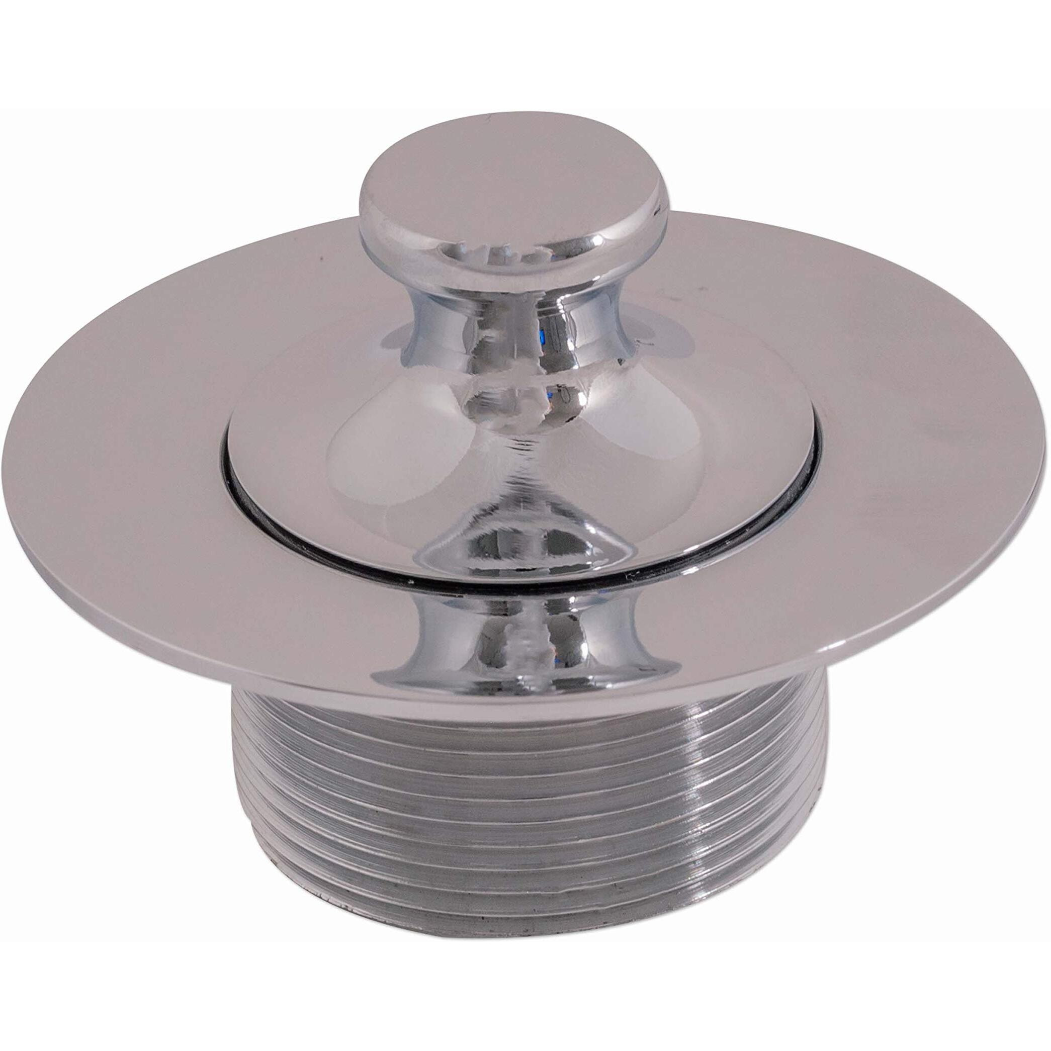 Ez-Flo Lift-N-Turn Bathtub Drain Assembly Kit With O-Ring Sealed, 1-5/8 Inch X 14 Fine Thread, Chrome Plated, 35250