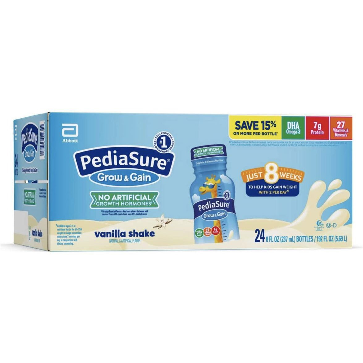 Pediasure Vanilla Shake, 24 Pk./8 Oz.
