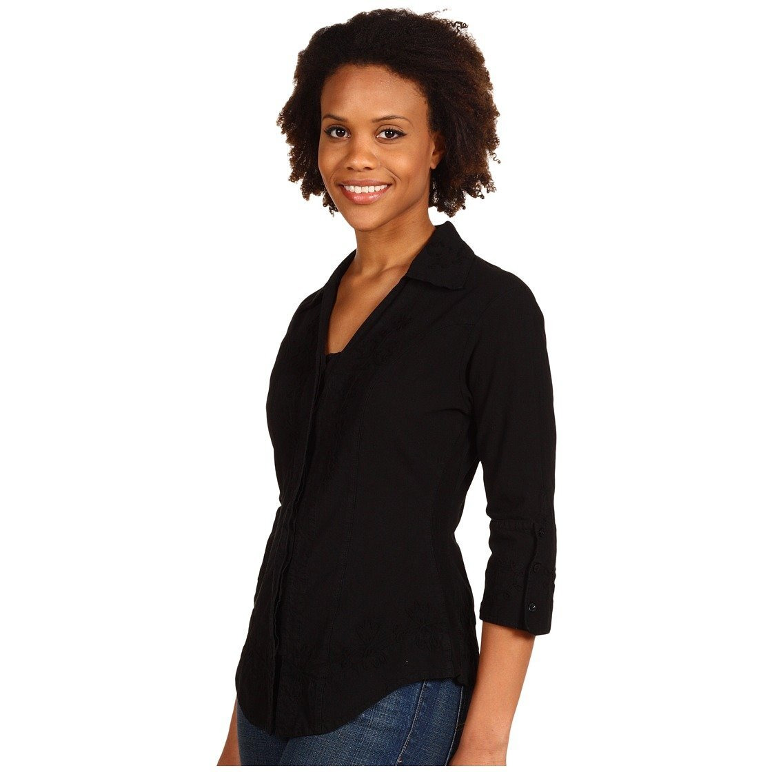 3/4 Sleeve Peruvian Cotton Blouse