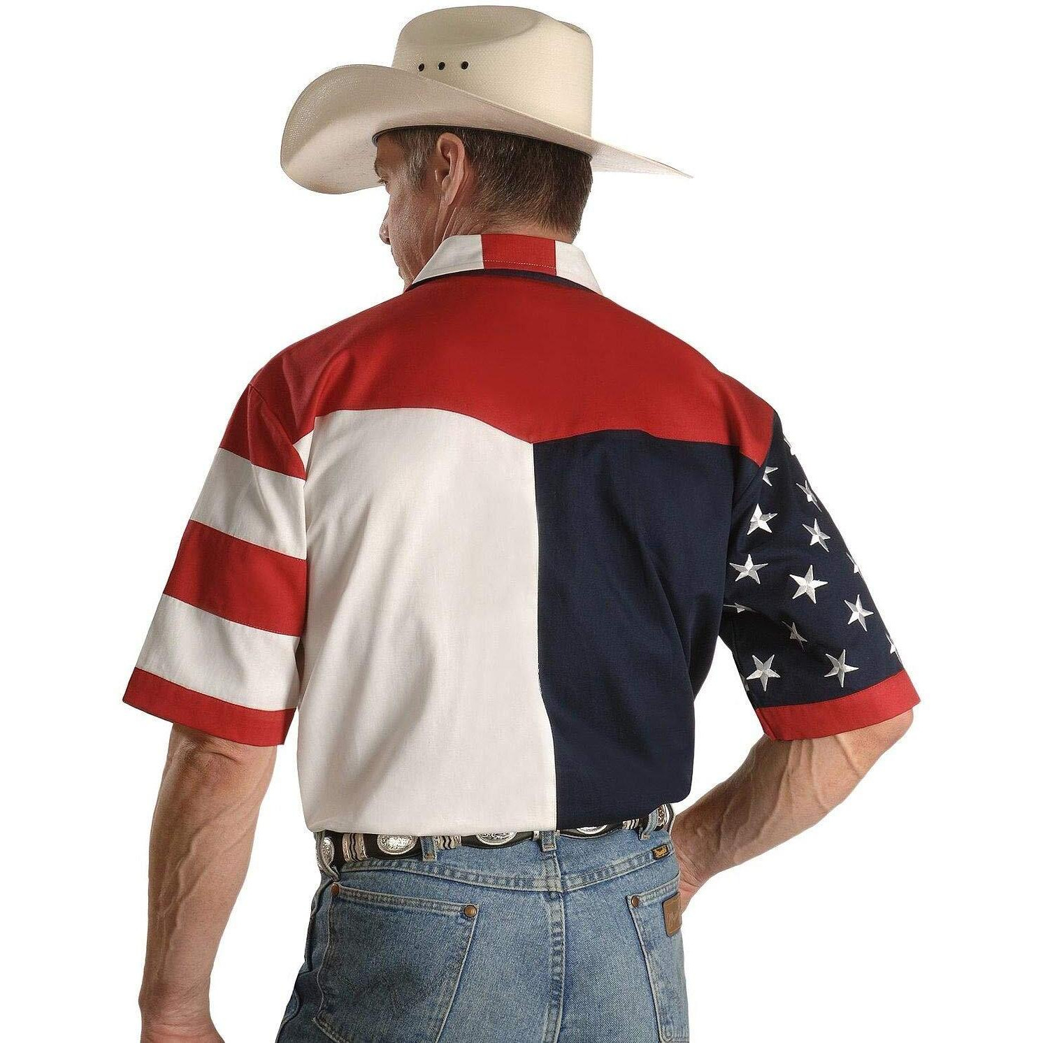 Short Sleeve Star & Flag Shirt
