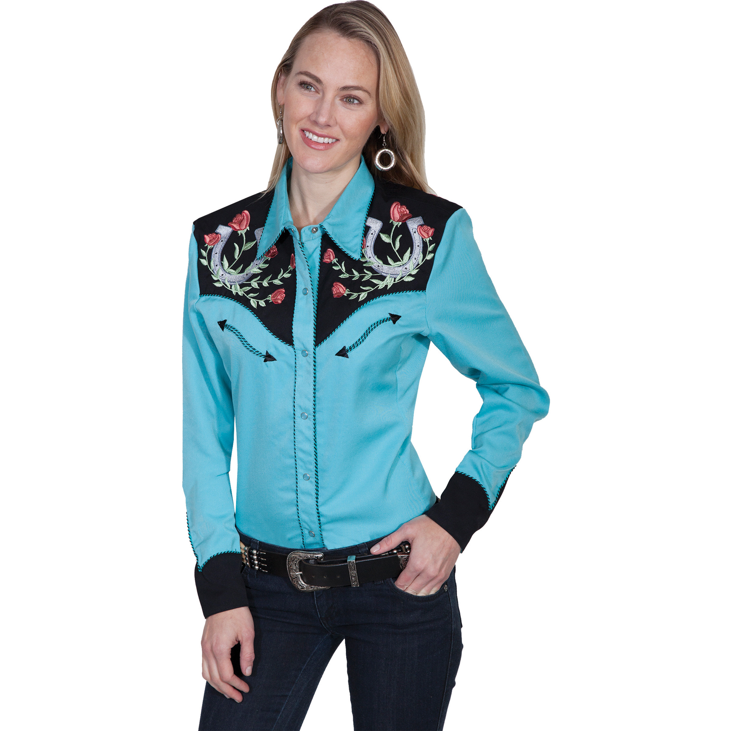 Horse Shoe Emb. Blouse