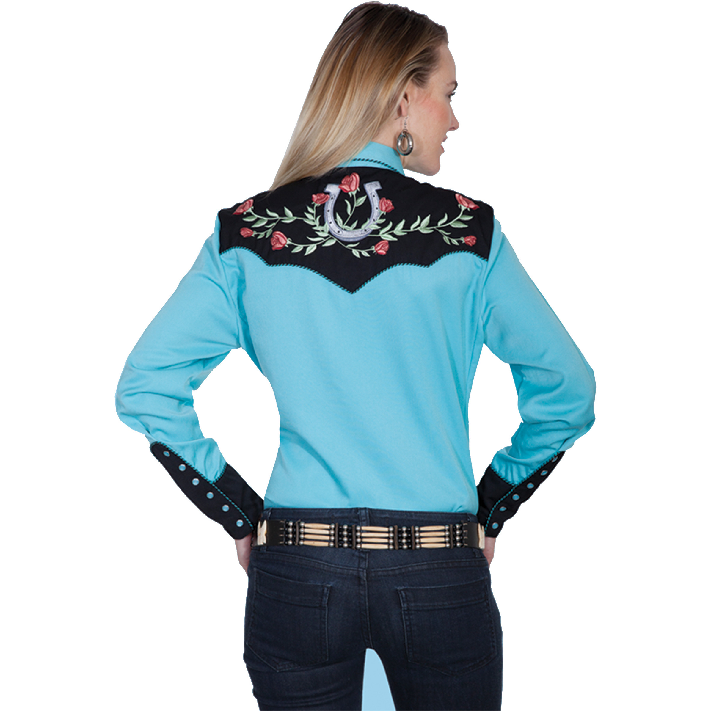 Horse Shoe Emb. Blouse